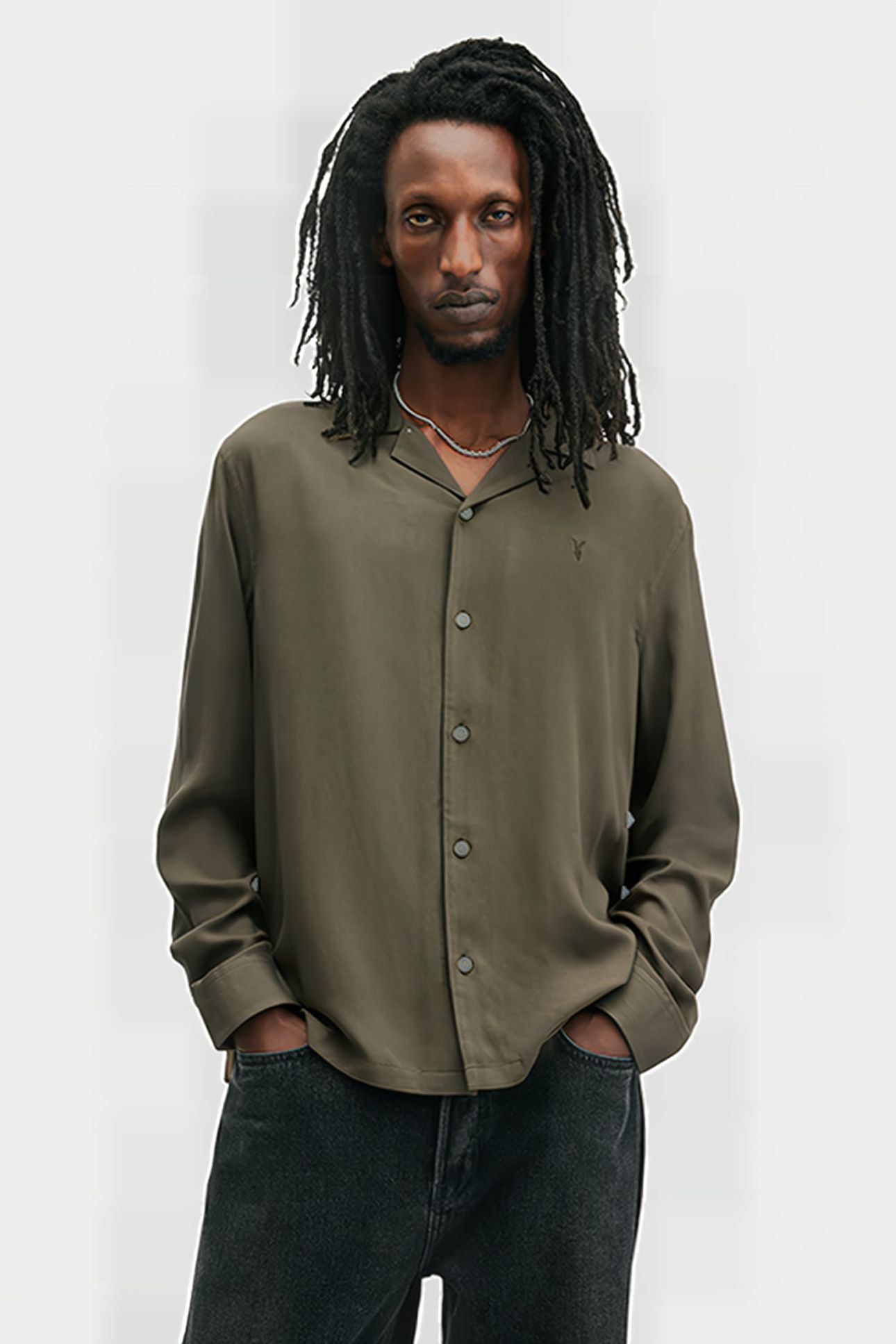 VENICE LS SHIRT CAGE BROWN 1