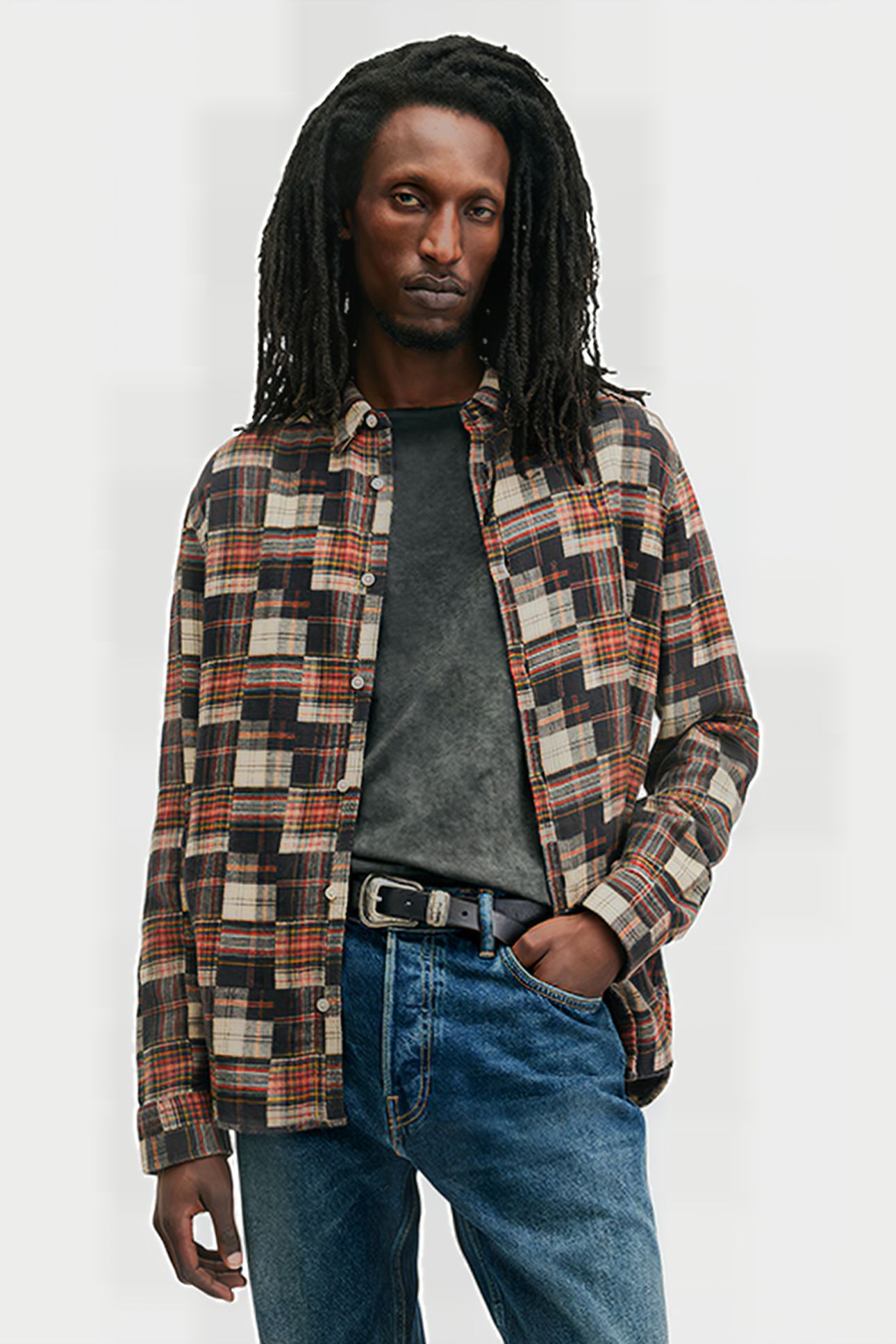 JUDE LS SHIRT RED 1