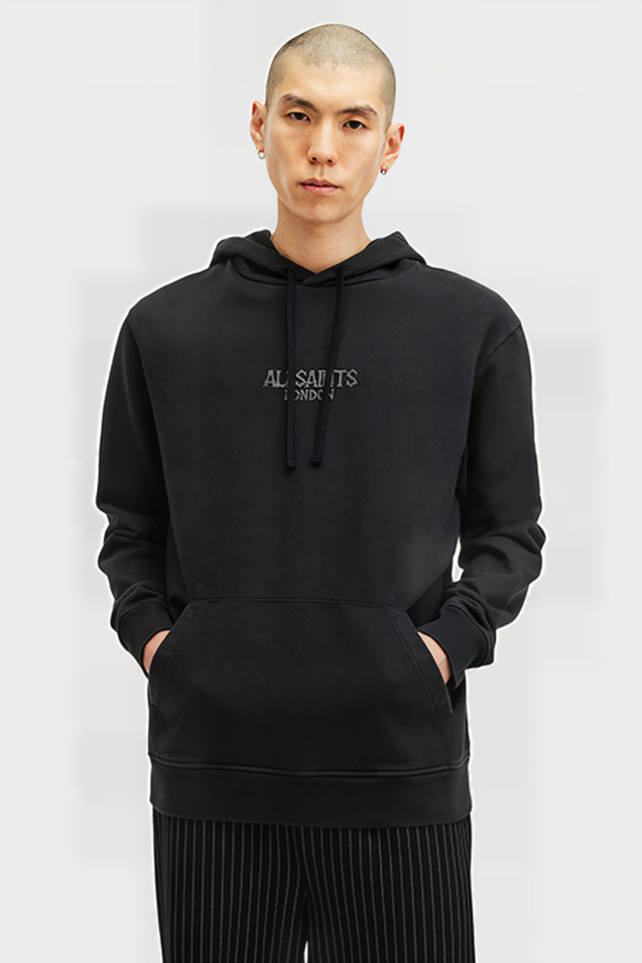 BONES OTH HOODY WASHED BLACK 1