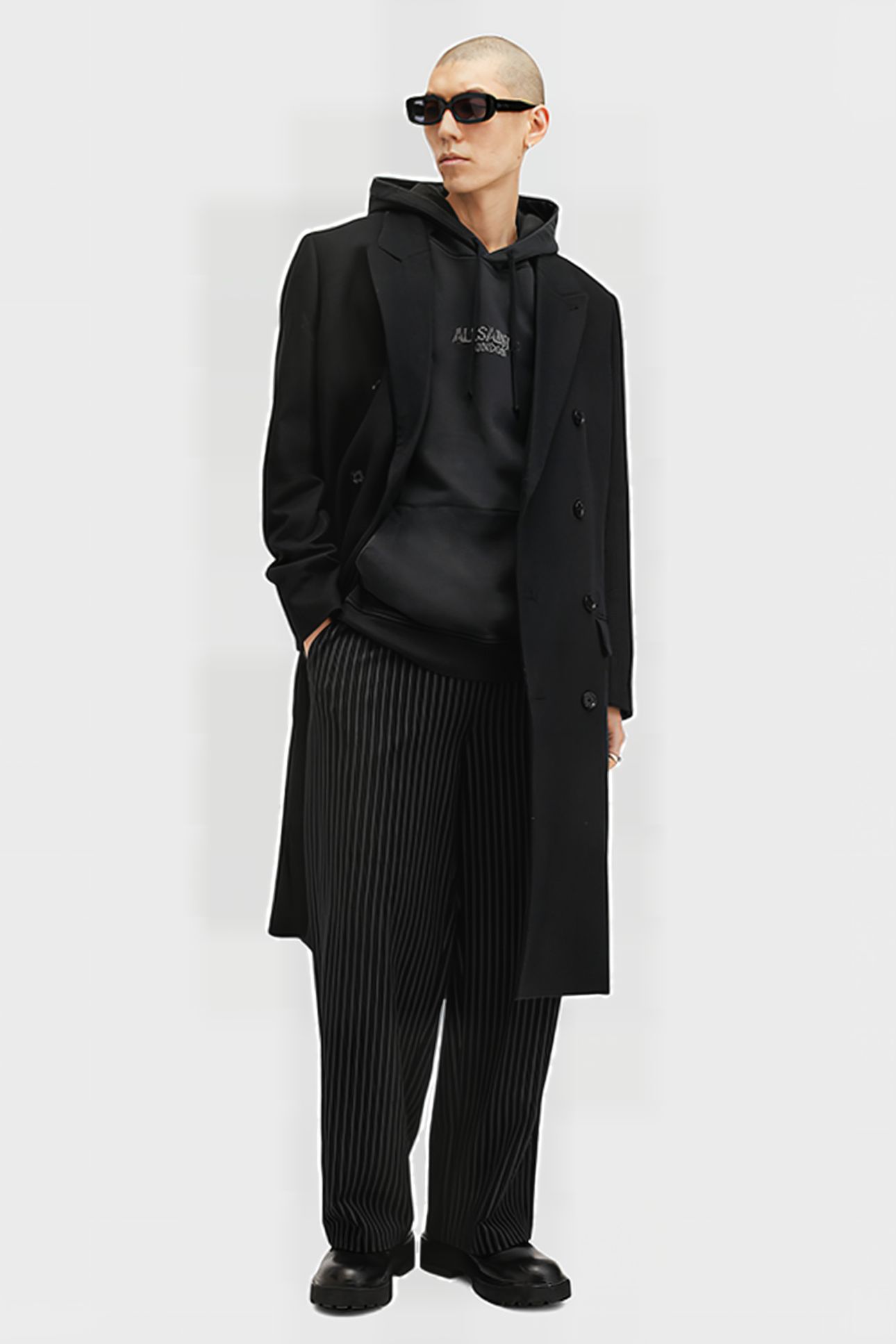 BONES OTH HOODY WASHED BLACK 5