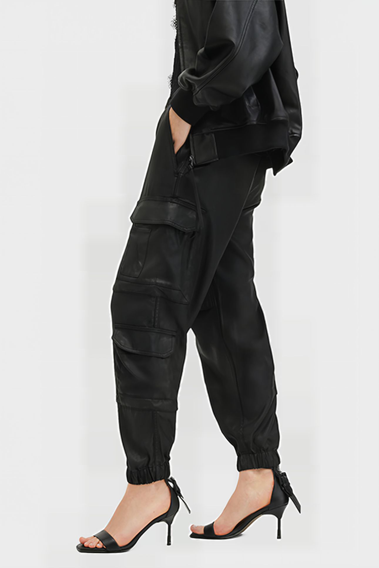 HIMARI CARGO TROUSER COATED BLACK 7