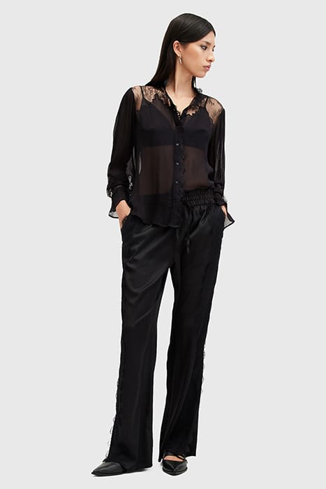 RORY LACE SHIRT BLACK 3