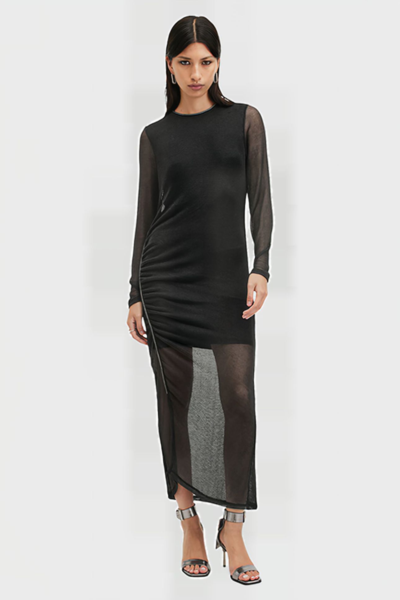 NORA SPARKLE DRESS BLACK SHIMMER 1