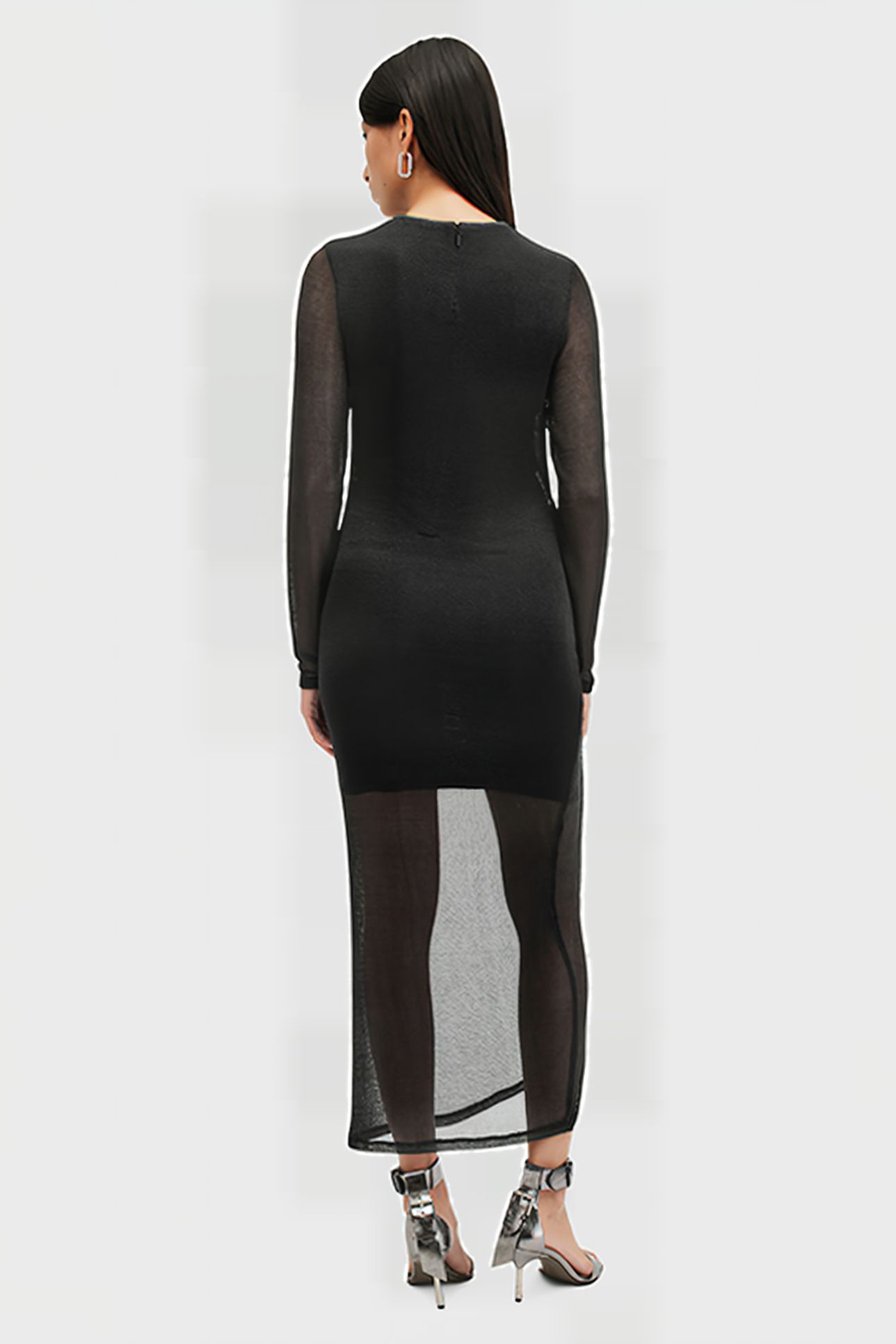 NORA SPARKLE DRESS BLACK SHIMMER 2