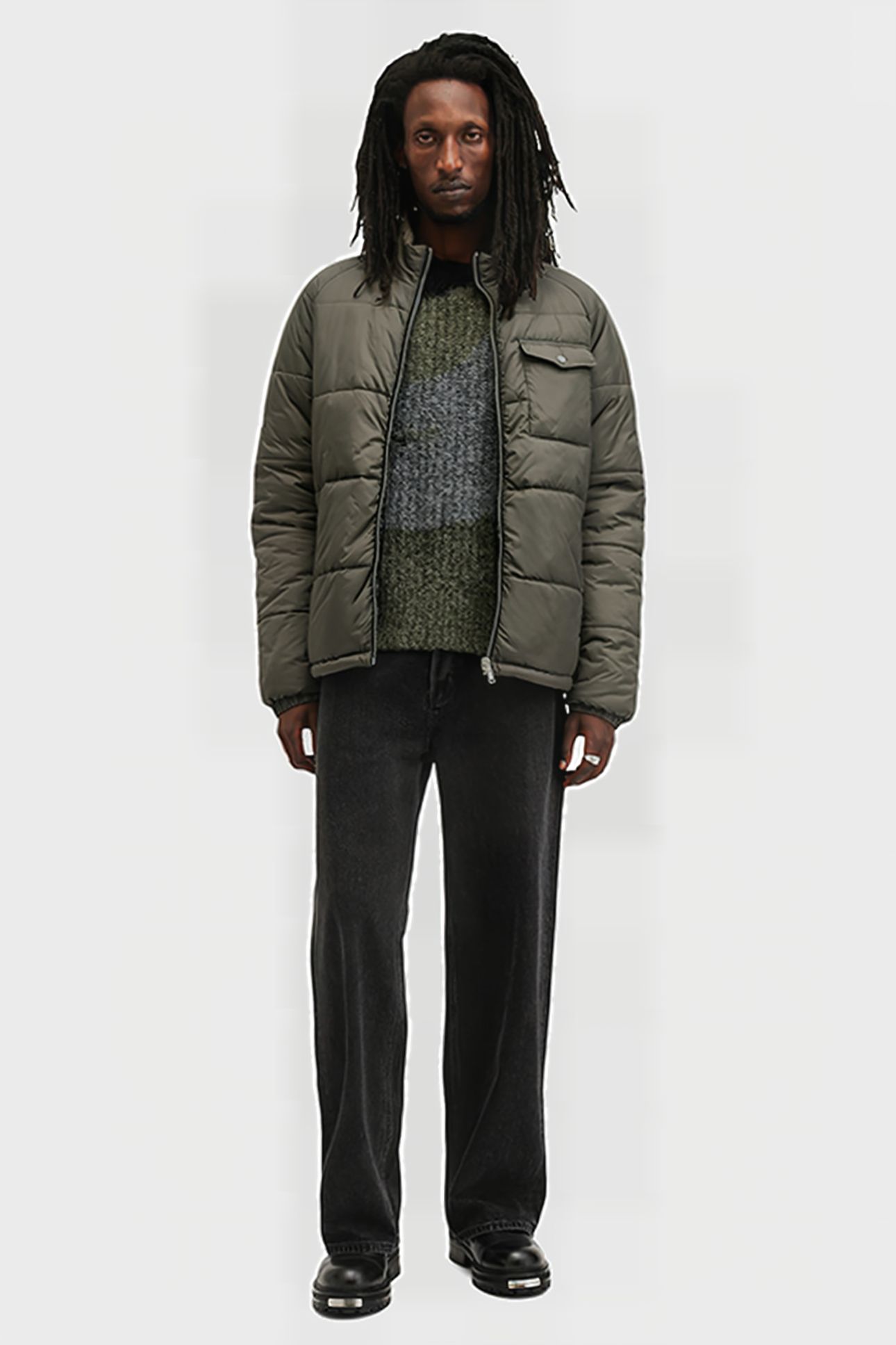 GRIFFIN REV JACKET ARMY GREEN/BLACK 3
