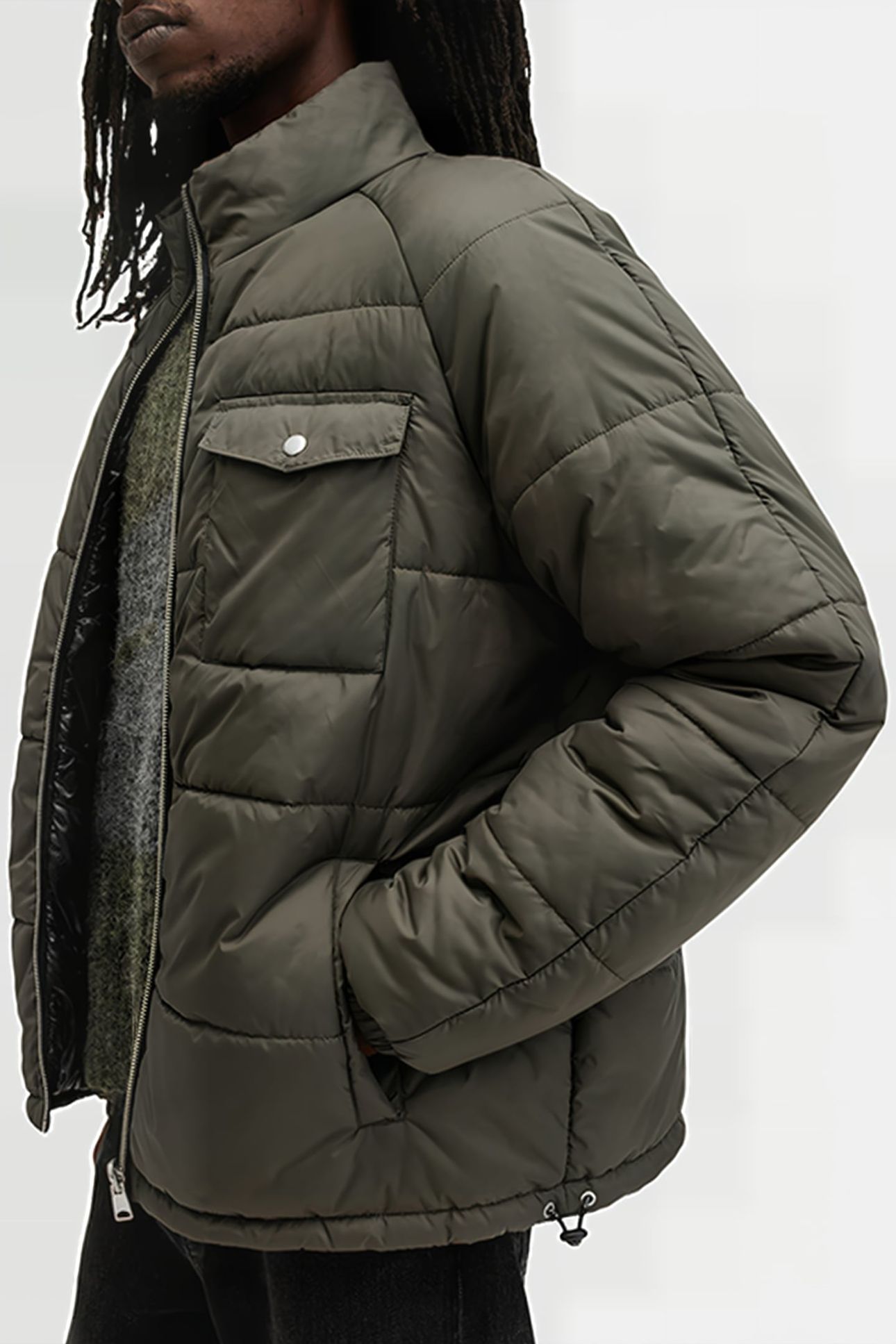 GRIFFIN REV JACKET ARMY GREEN/BLACK 8