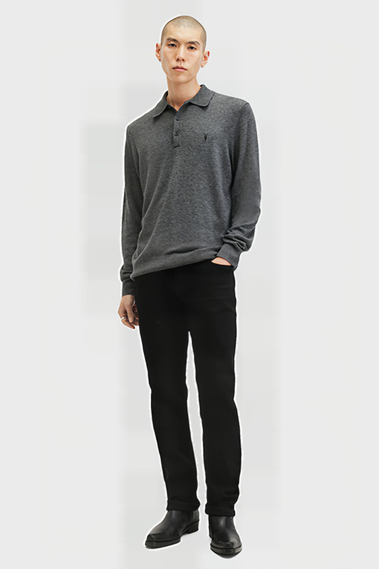 KILBURN LS POLO CARTER GREY 3