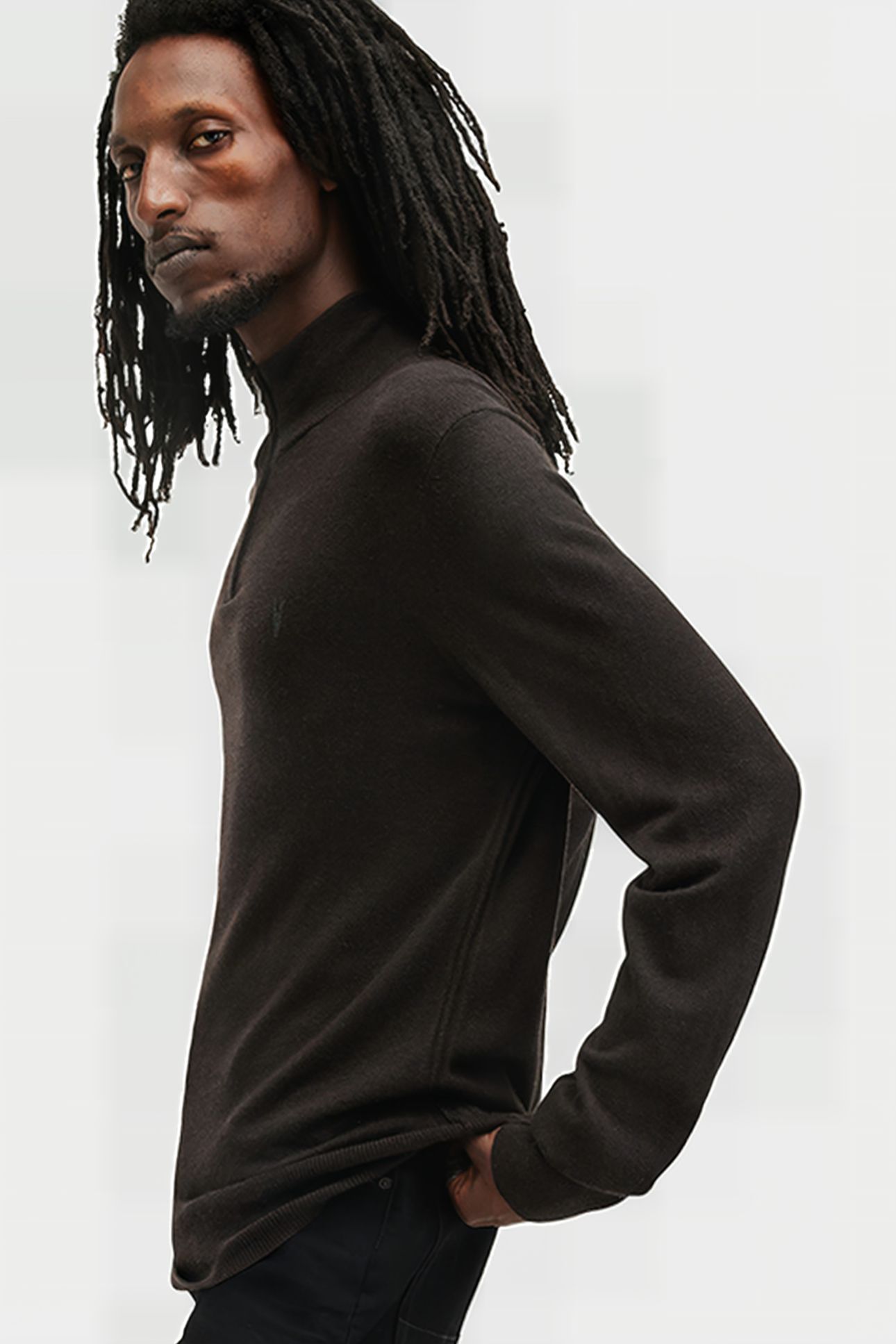 KILBURN ZIP FUNNEL COFFEE BROWN 6