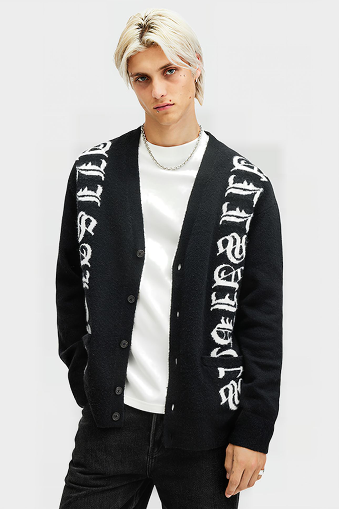 SCRIPTURE CARDIGAN BLACK 5
