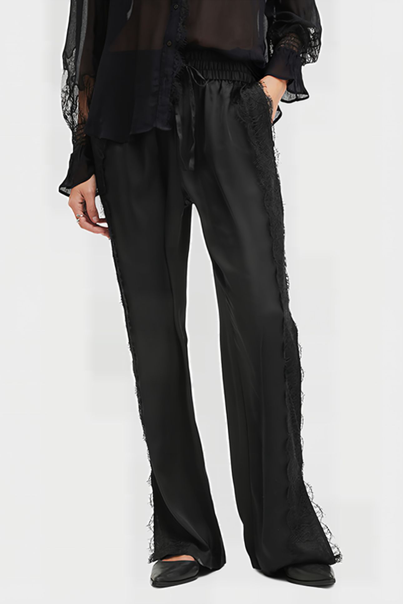 TYLER LACE TROUSER BLACK 1