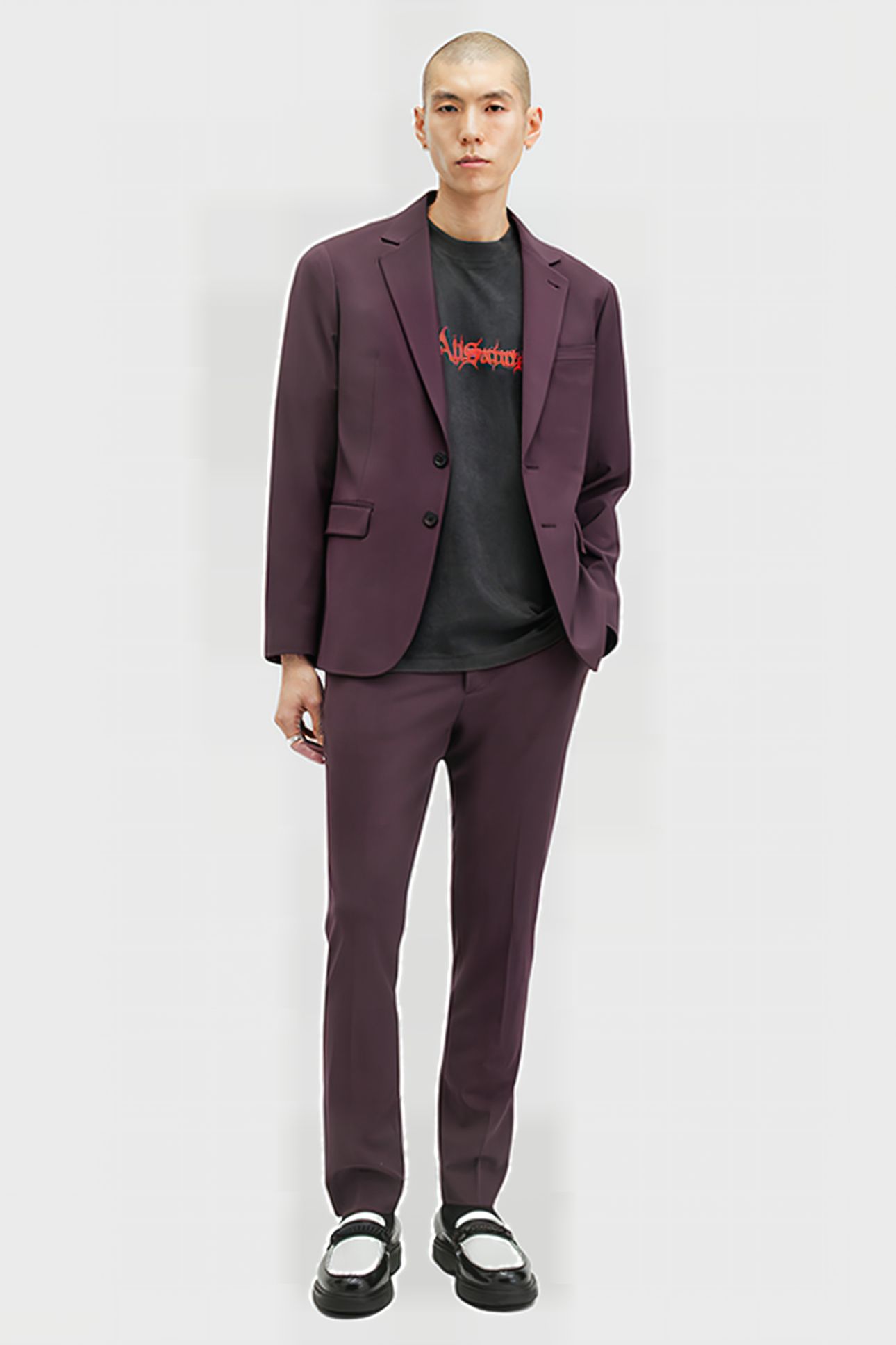 LISLE TROUSER PORT PURPLE 3