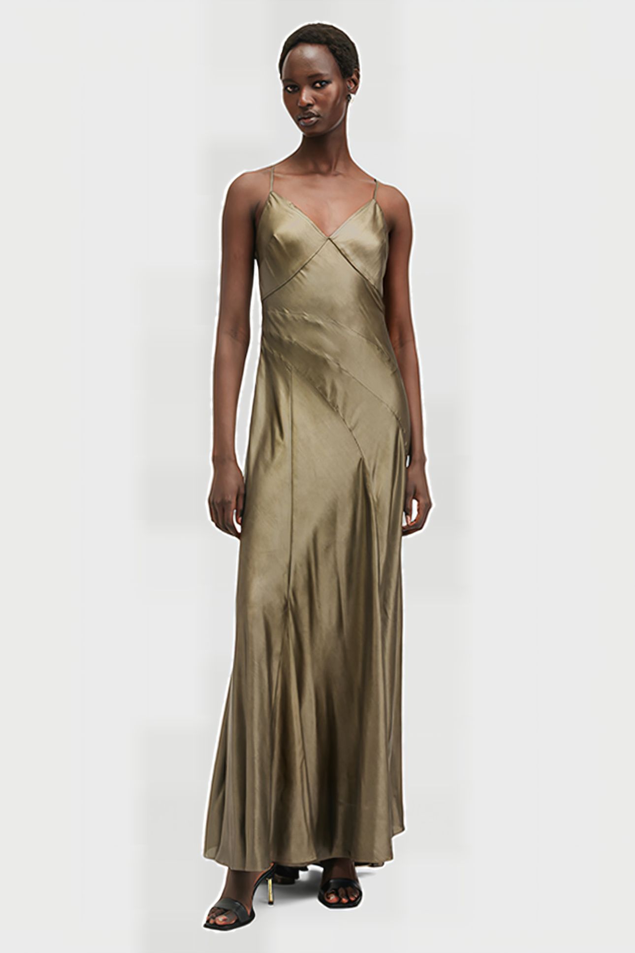 LILI MAXI DRESS METALLIC GOLD 1
