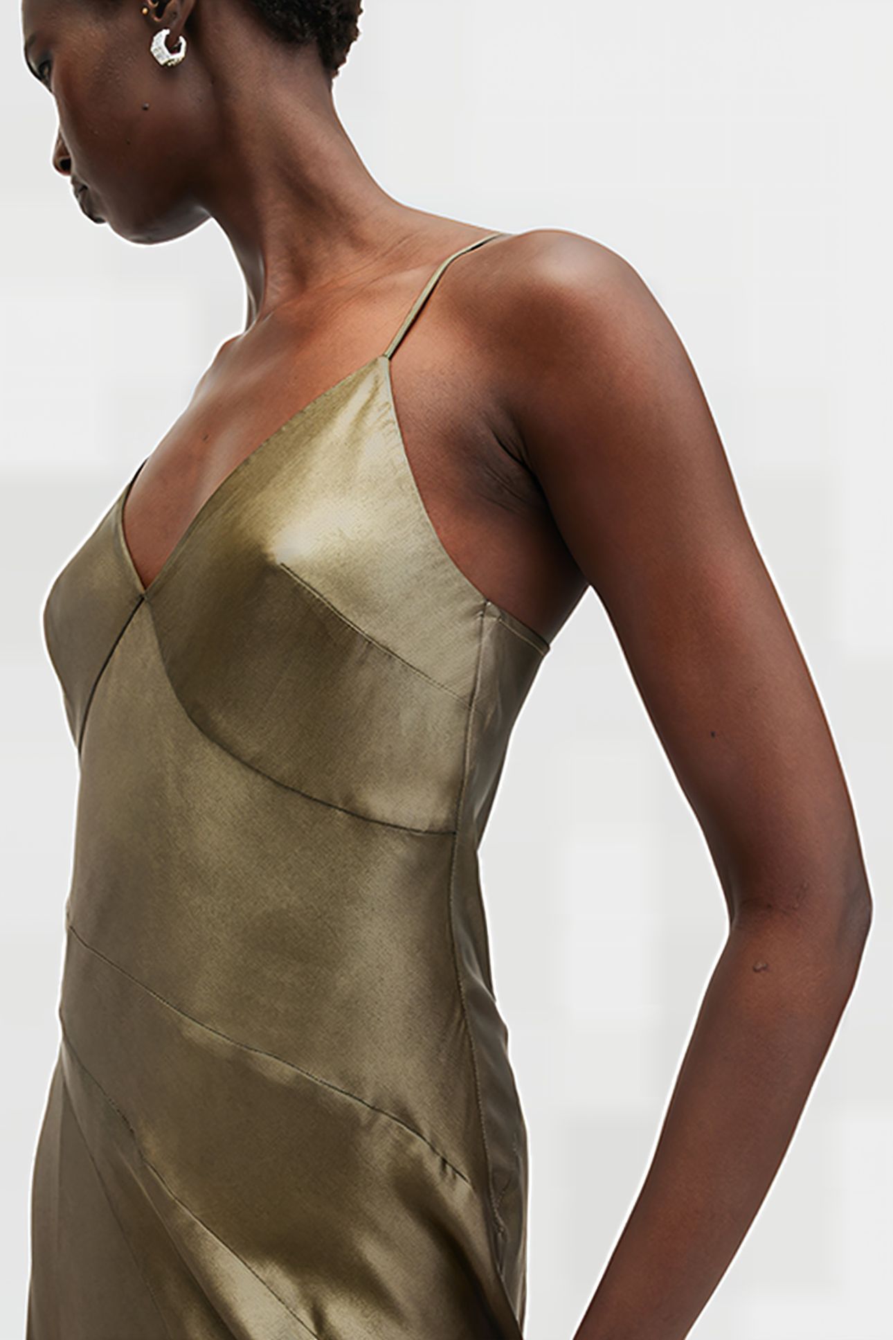 LILI MAXI DRESS METALLIC GOLD 5