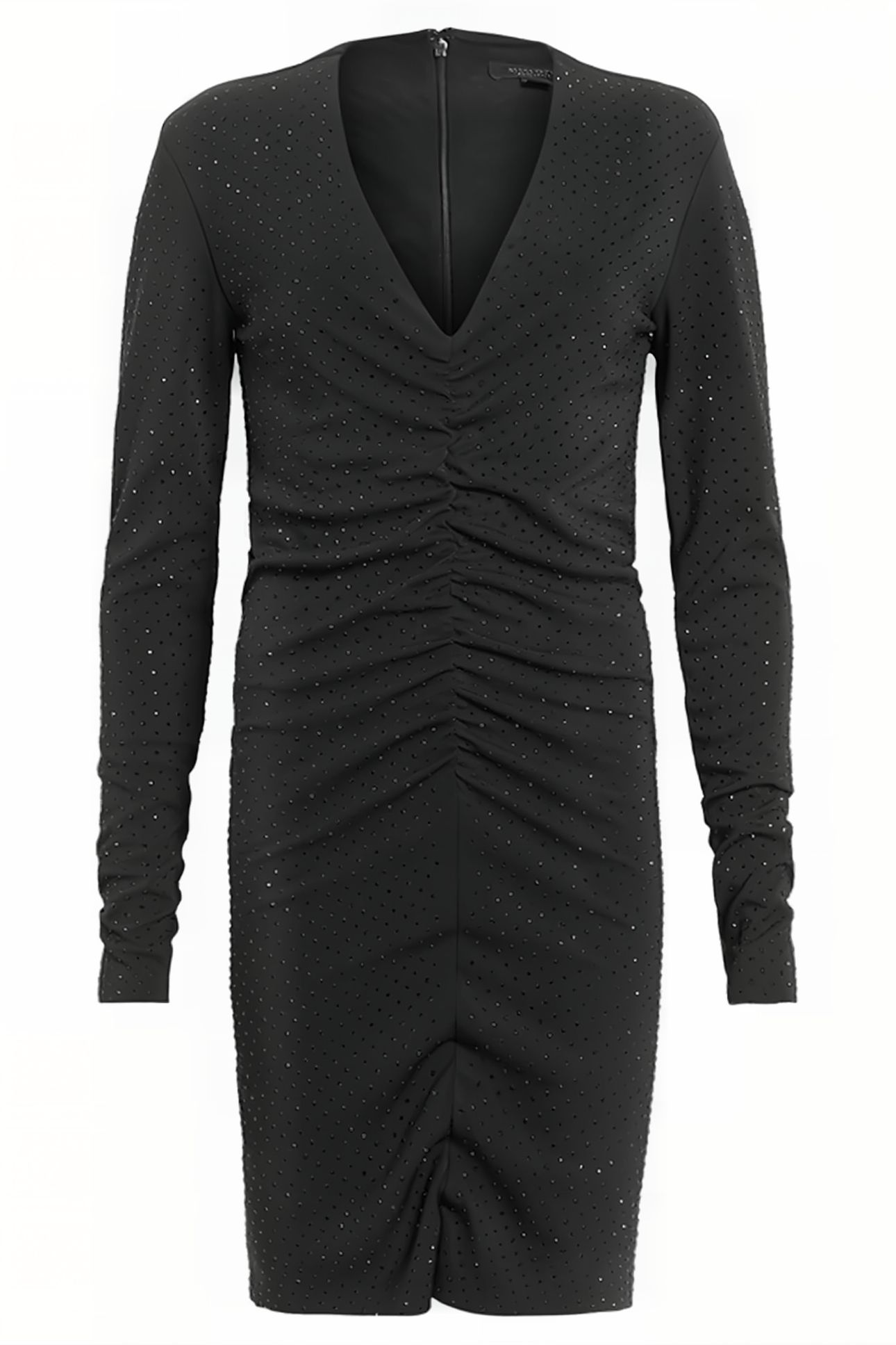 ALYA RUCHE DRESS BLACK 4