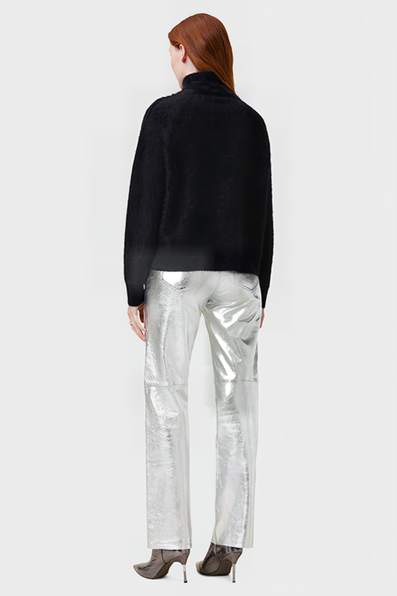 SAIGE FOIL TROUSER SILVER 4