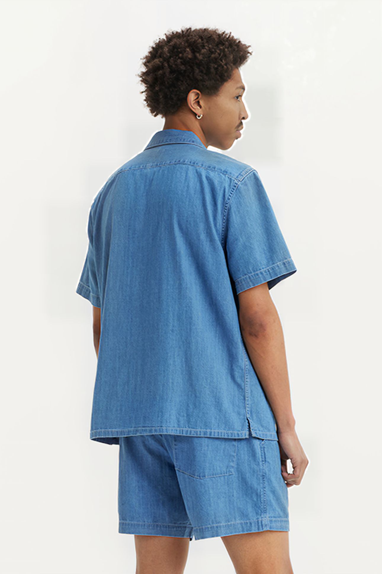 THE STANDARD CAMP SHIRT SUN STARES DENIM 2