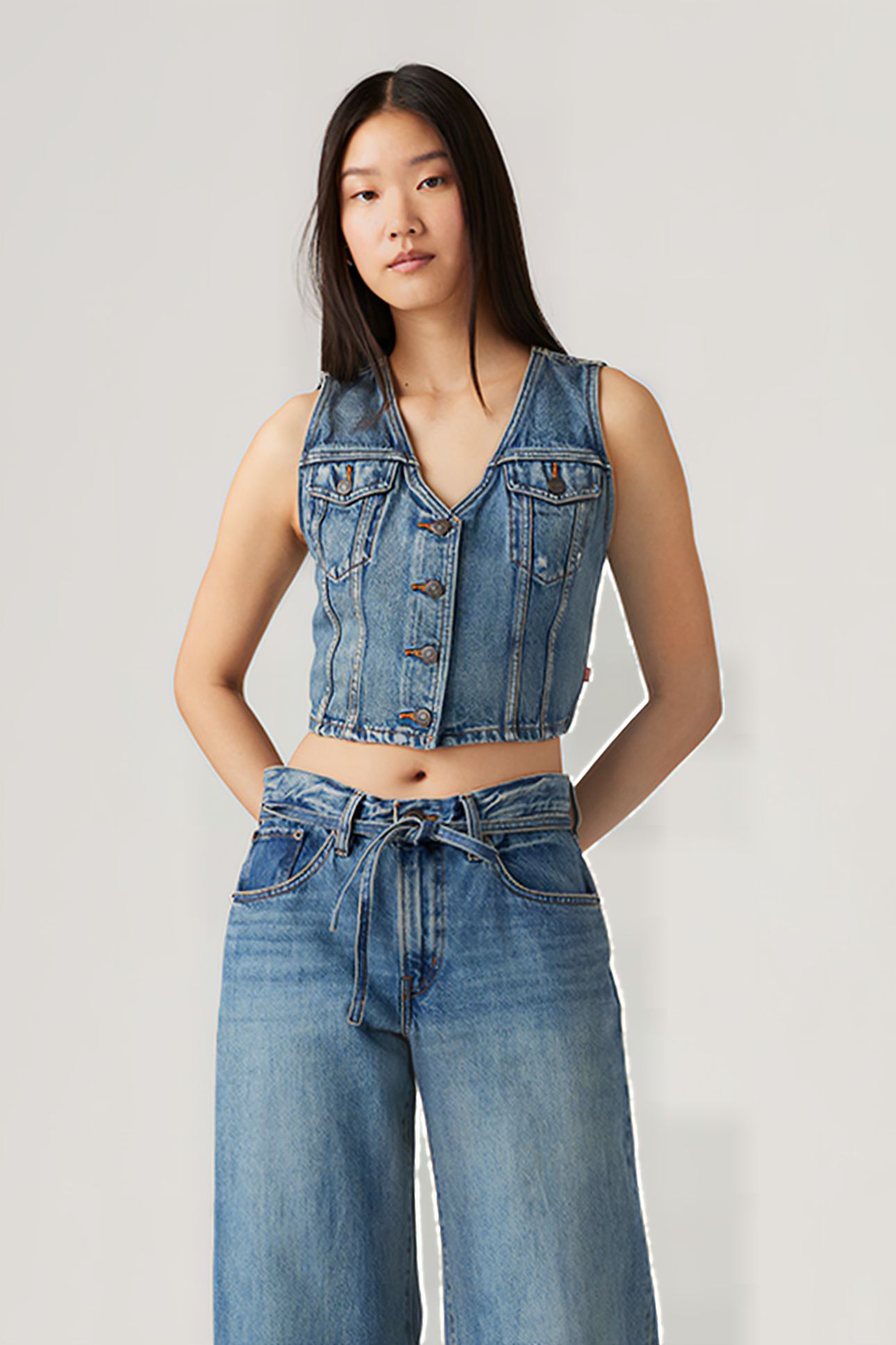 DENIM WAISTCOAT IN BLUE DENIM 3