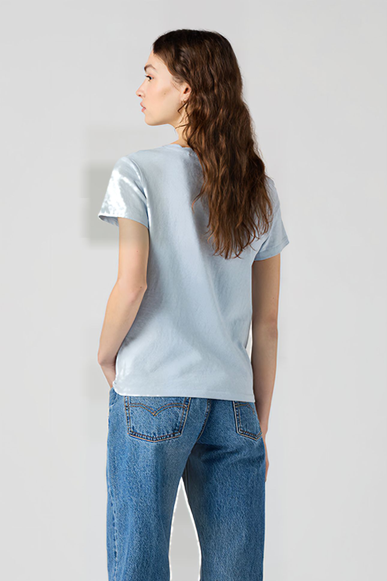PERFECT SLUB VNECK NIAGARA MIST SLUB 2
