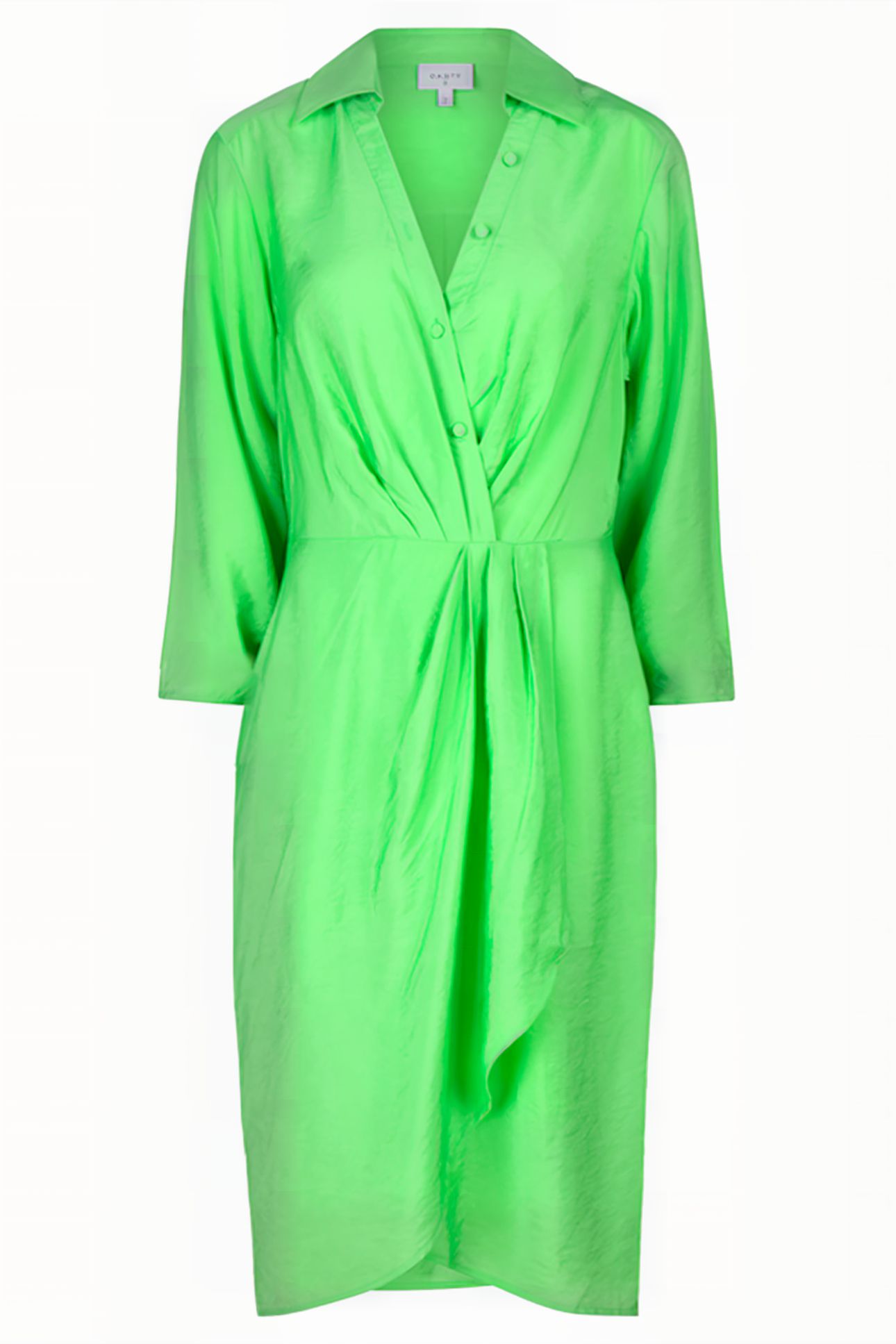 SUKA MIDI DRESS GREEN FLARE 8