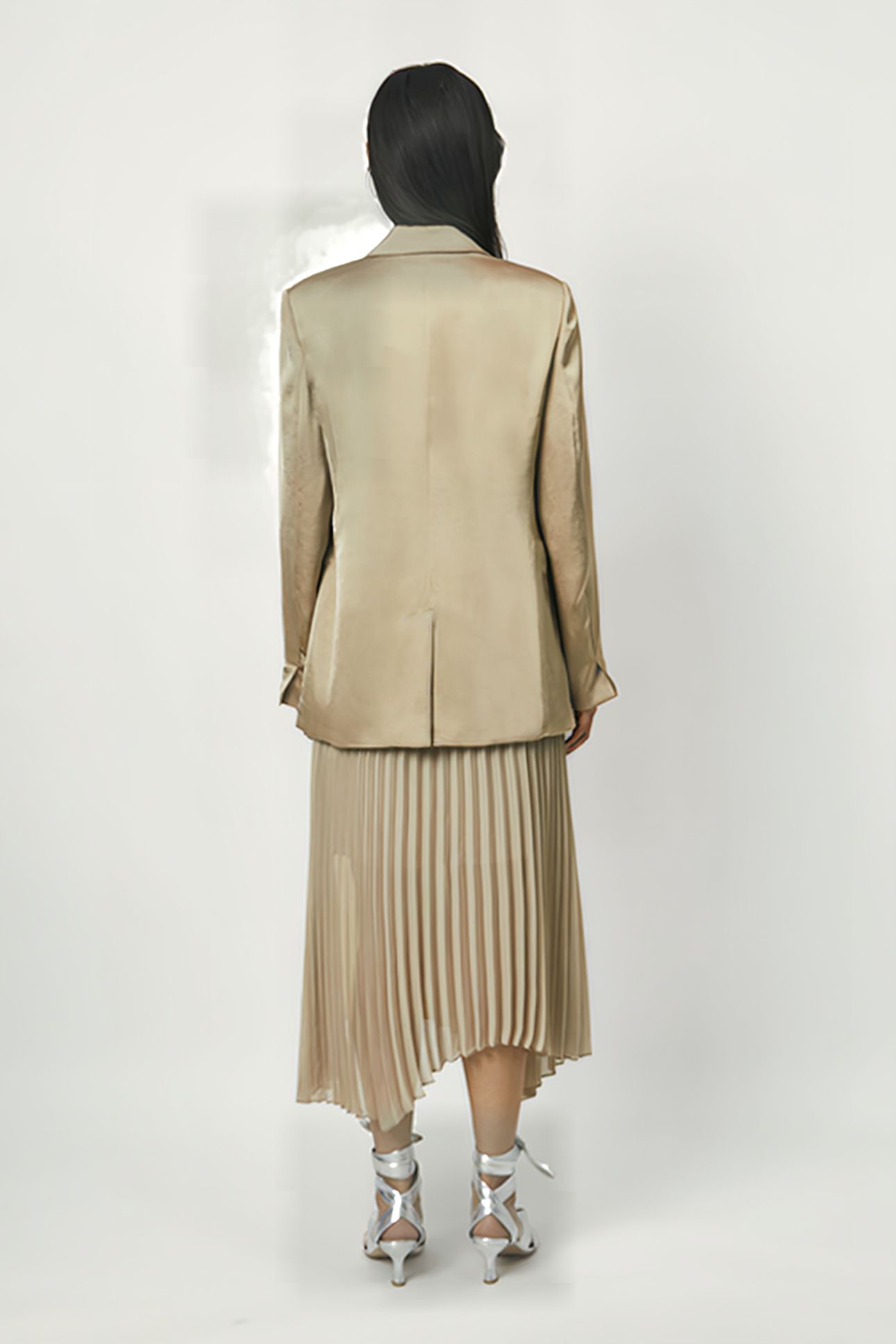 FARAWAY COLOURBLOCK SKIRT DRY SAND 5