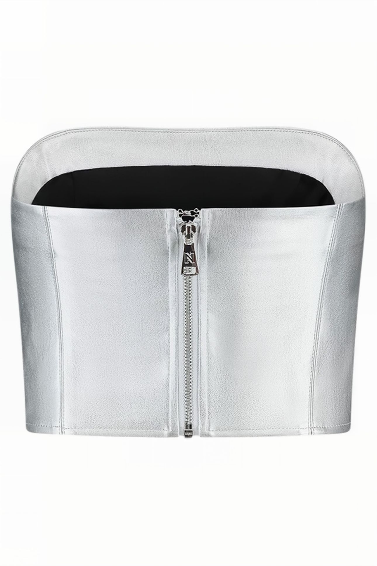 SILVER BANDEAU TOP SILVER 2