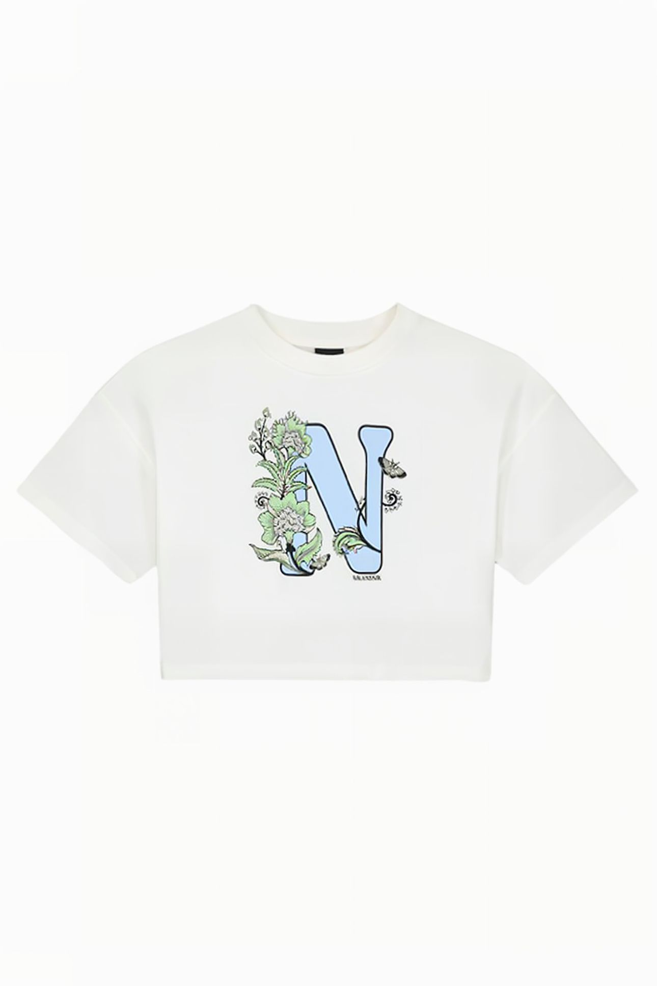 FLORAL N T-SHIRT ICE BLUE 1