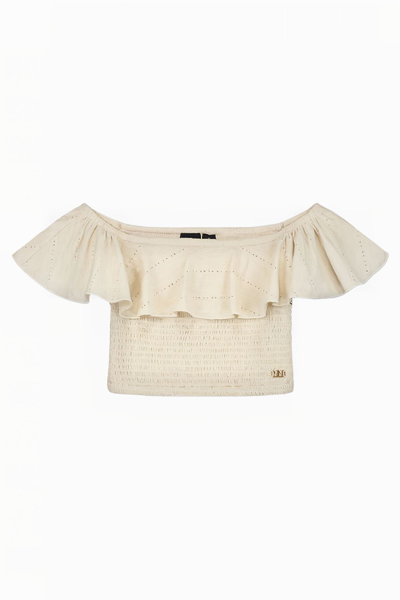 BRODERIE TOP WARM DUST 1