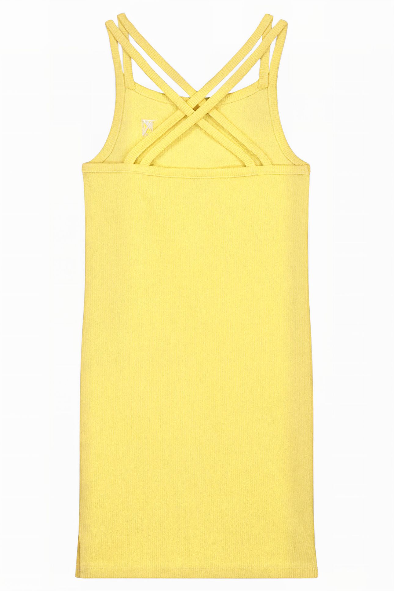 RIB DRESS SOFT YELLOW 2