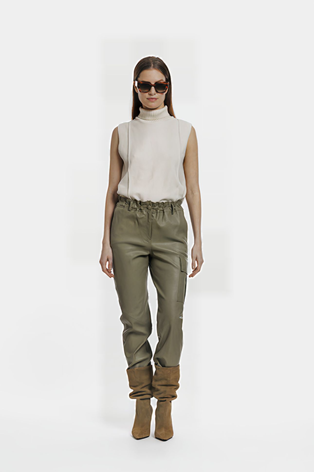 YARA TROUSERS SAGE GREEN 1