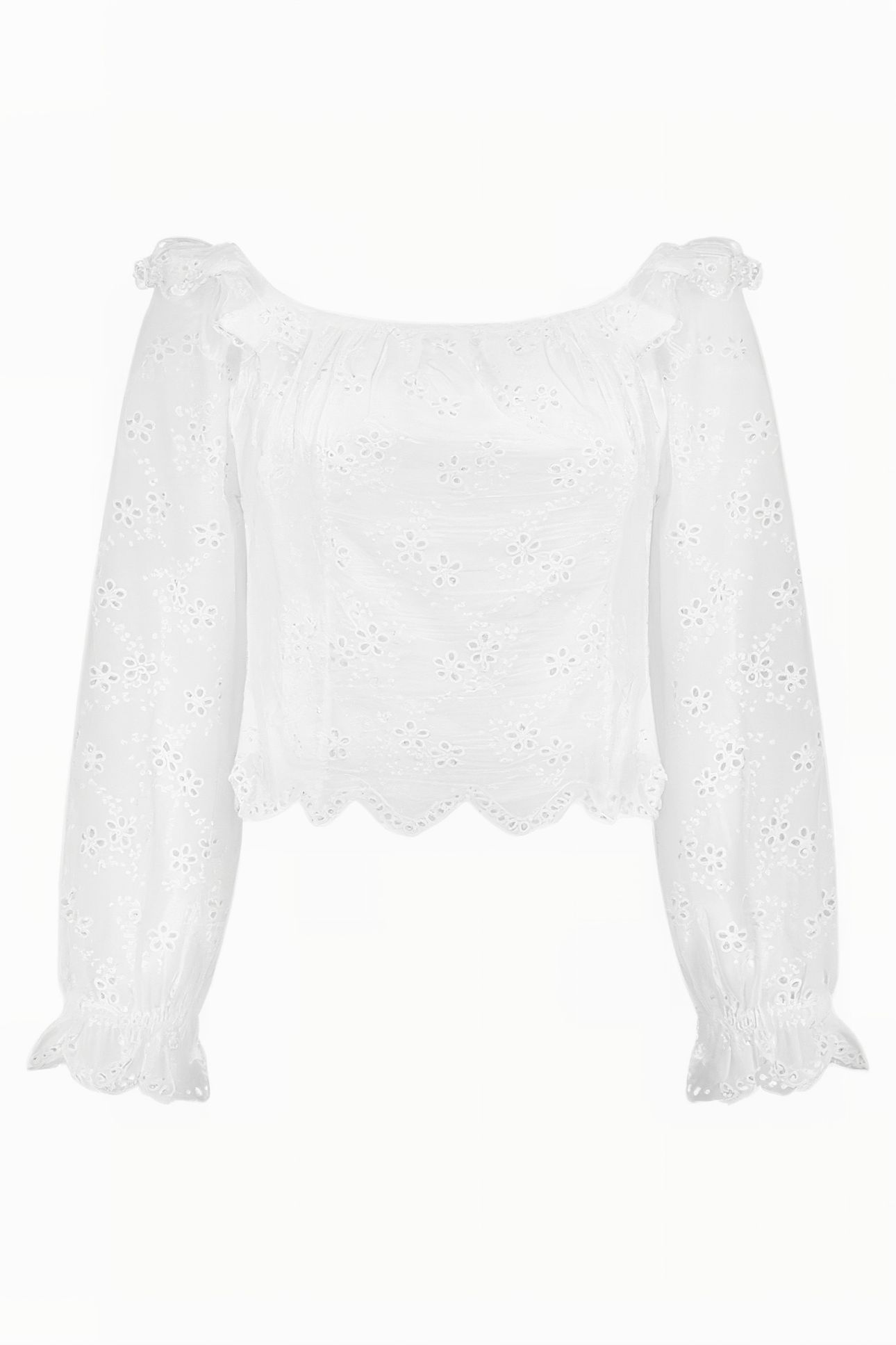 REBECY BRODERIE TOP STAR WHITE 1