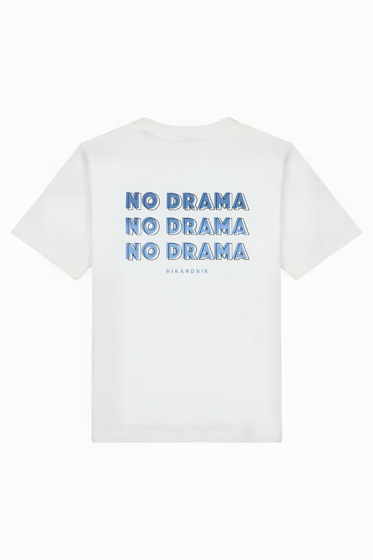 NO DRAMA T-SHIRT MEDIUM BLUE 2
