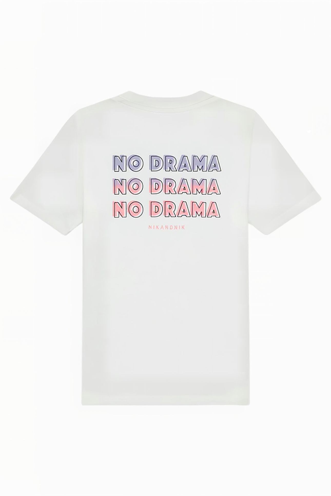 NO DRAMA T-SHIRT LAVENDER GREY 2