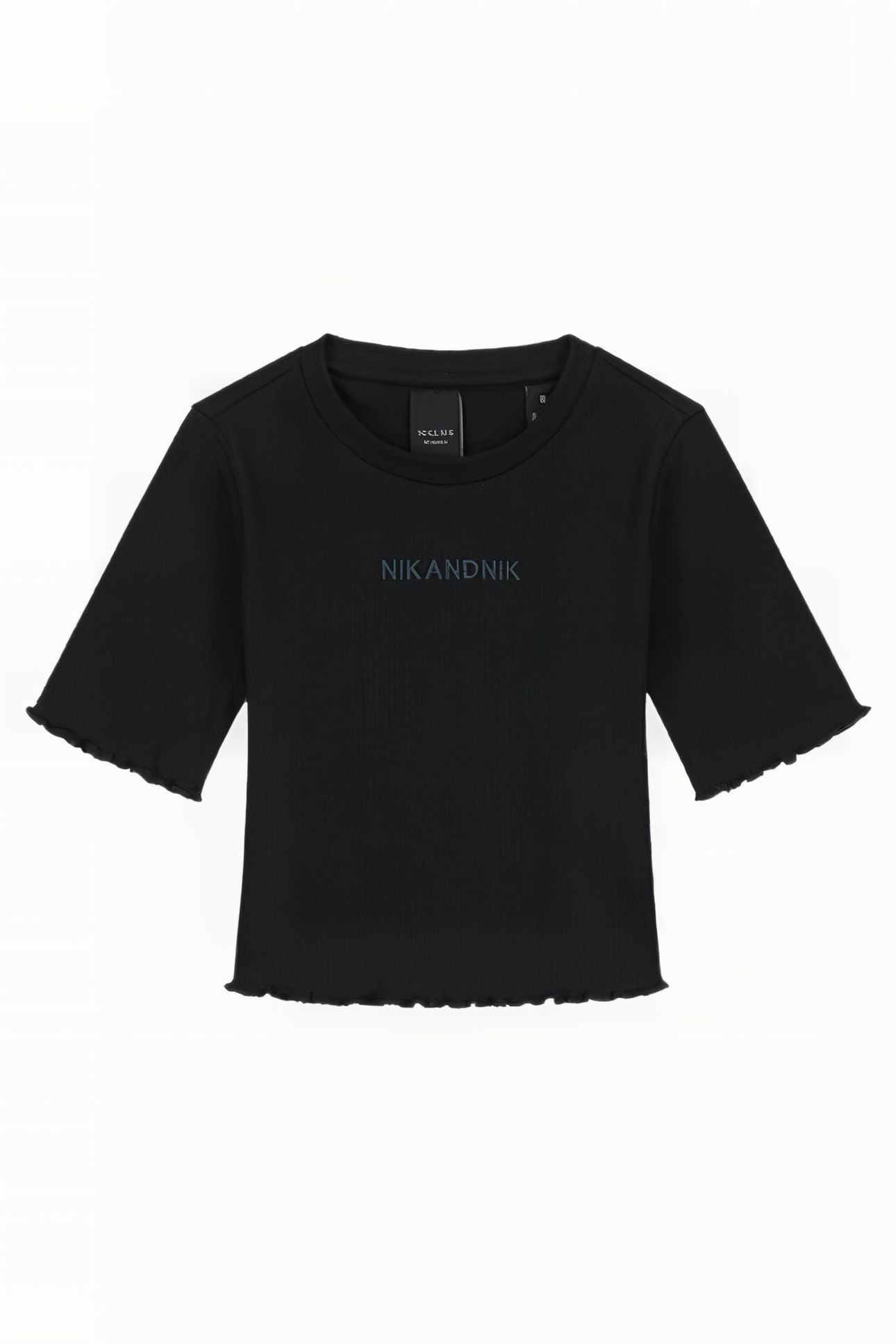 LETTUCE RIB SHIRT BLACK 1