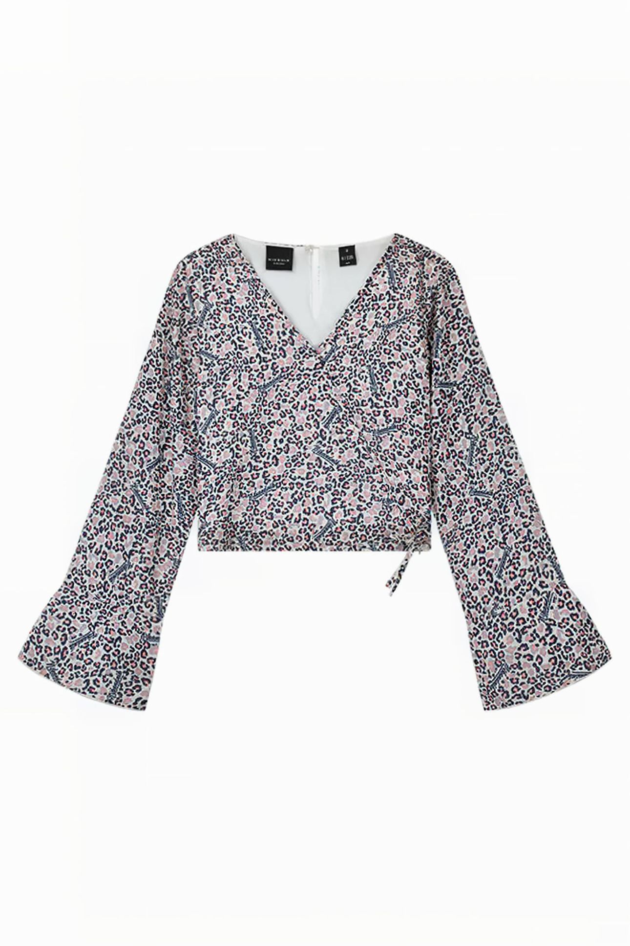 V-NECK TOP LAVENDER GREY 1