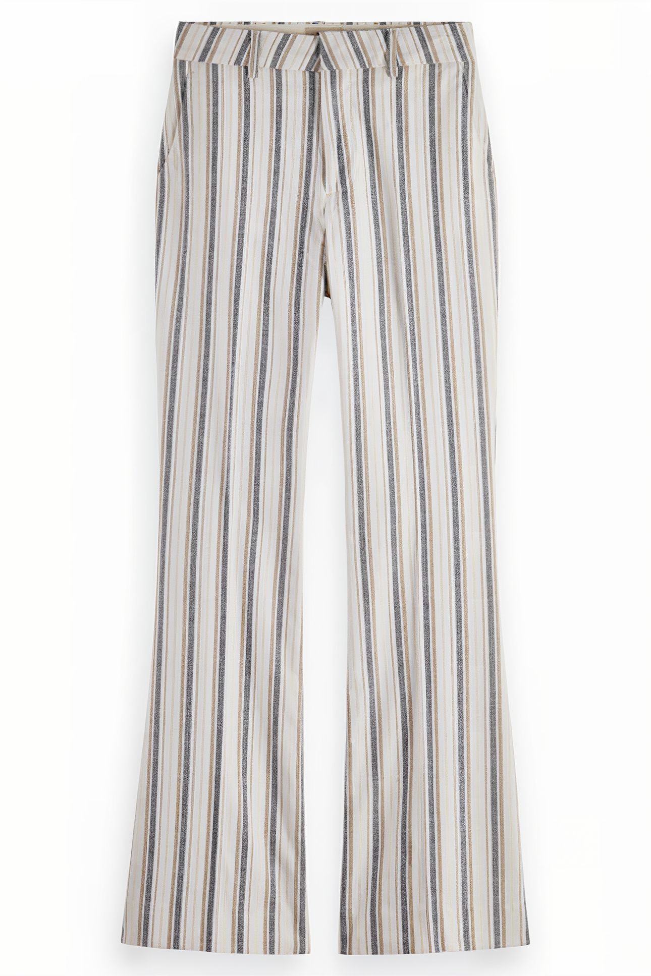 VIOLET LUREX LINEN BLEND PANT LUREX LINEN STRIPE 3
