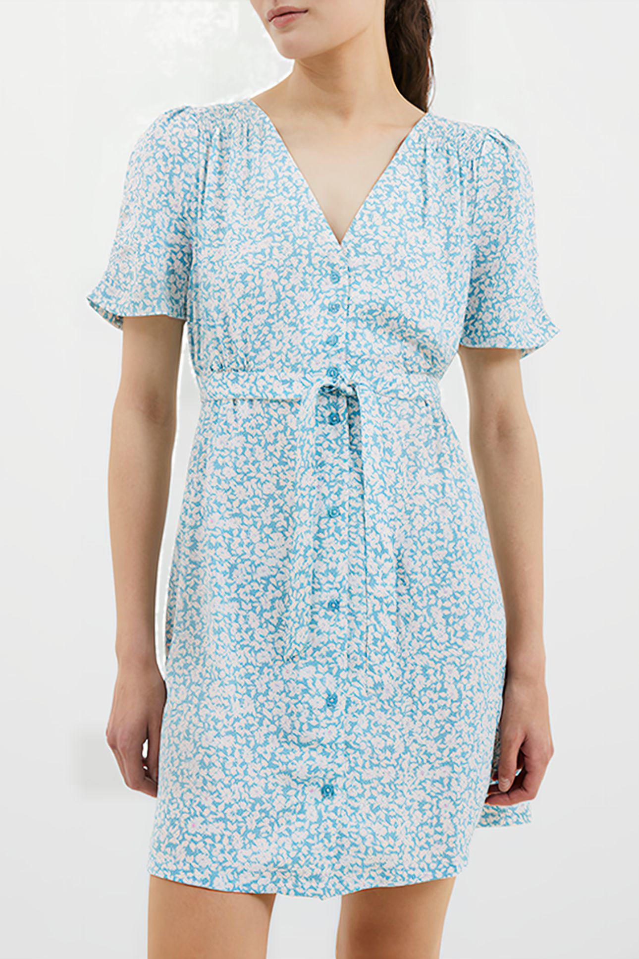 BREYA BUTTON MIDI DRESS STILLWATER 1