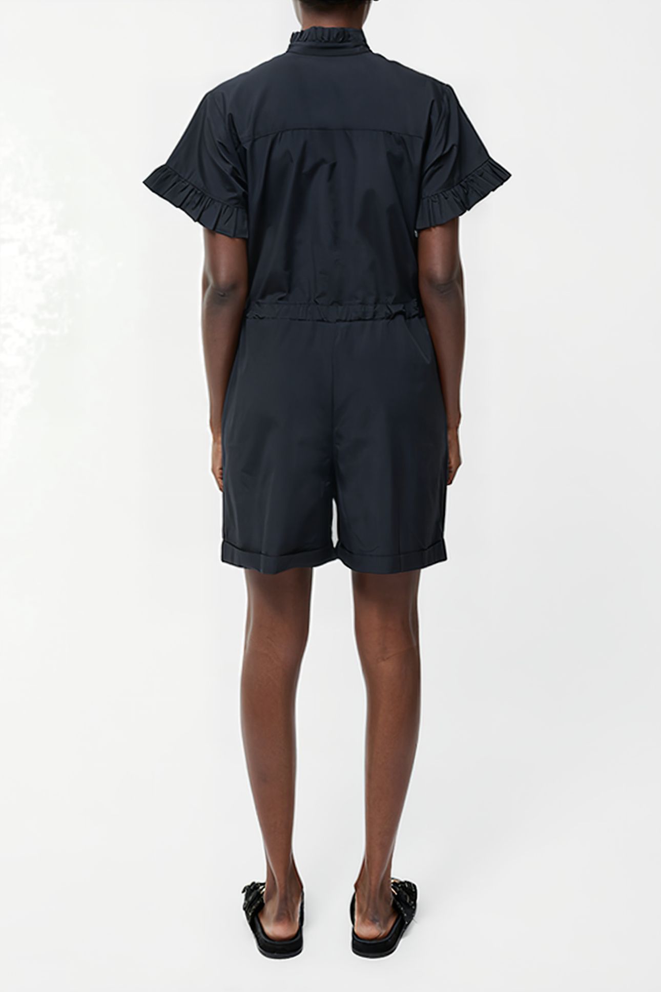 FRILL PLAYSUIT SZ18 BLACK 3