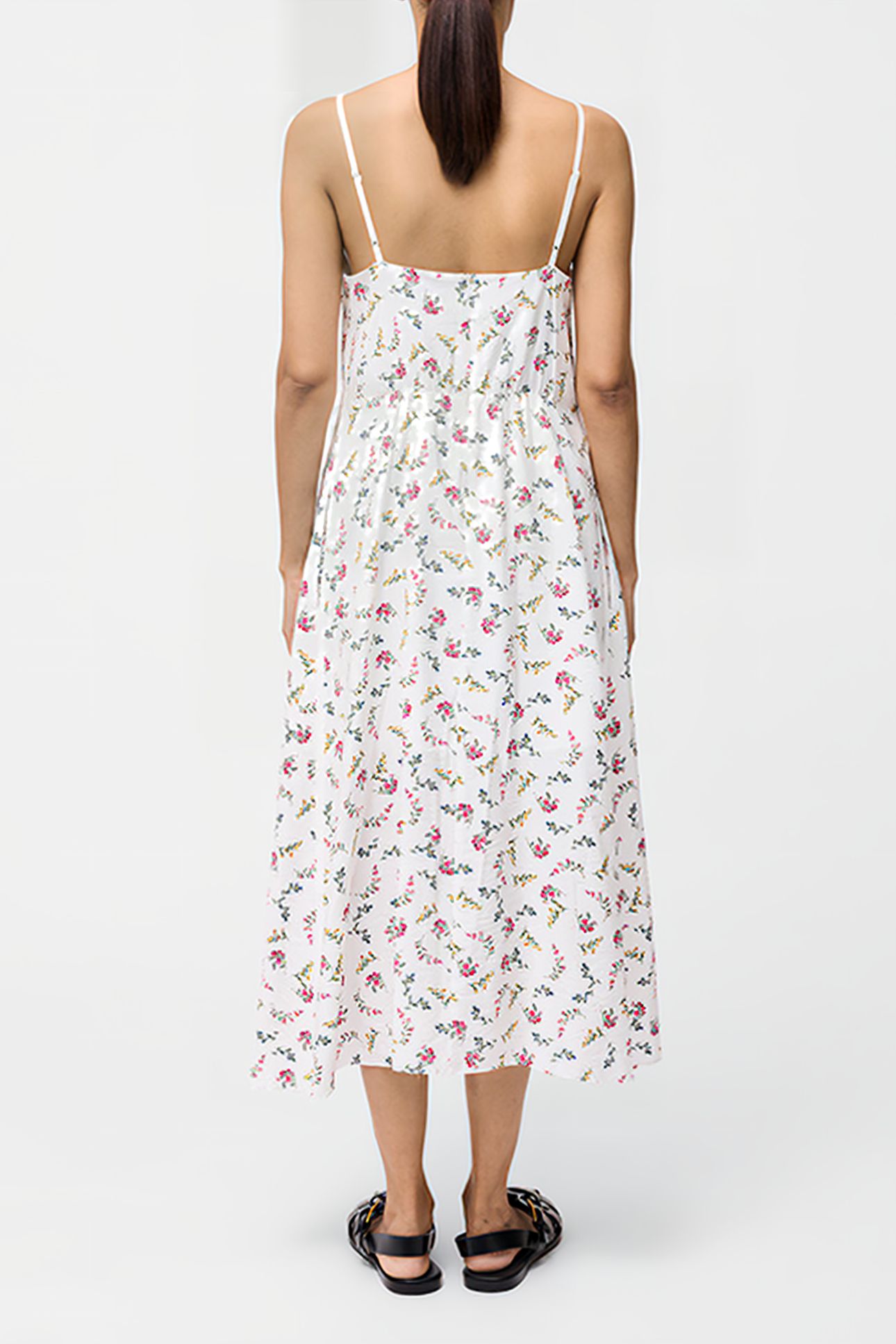 FLORIANNA STRAPPY DRESS SUMMER WHITE MULTI 2