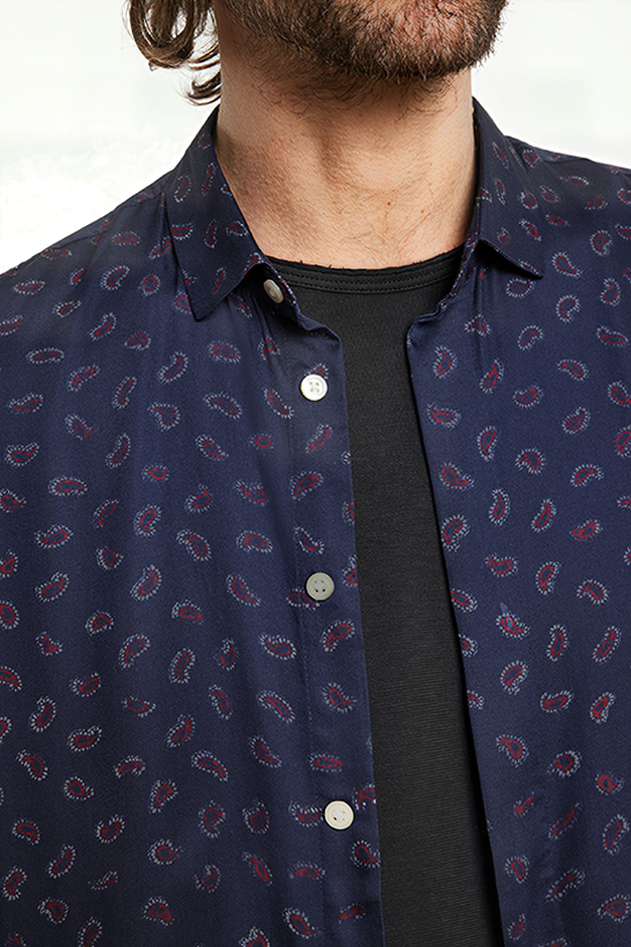 SS LOREN SPORTSHIRT W/ PA NAVY 3