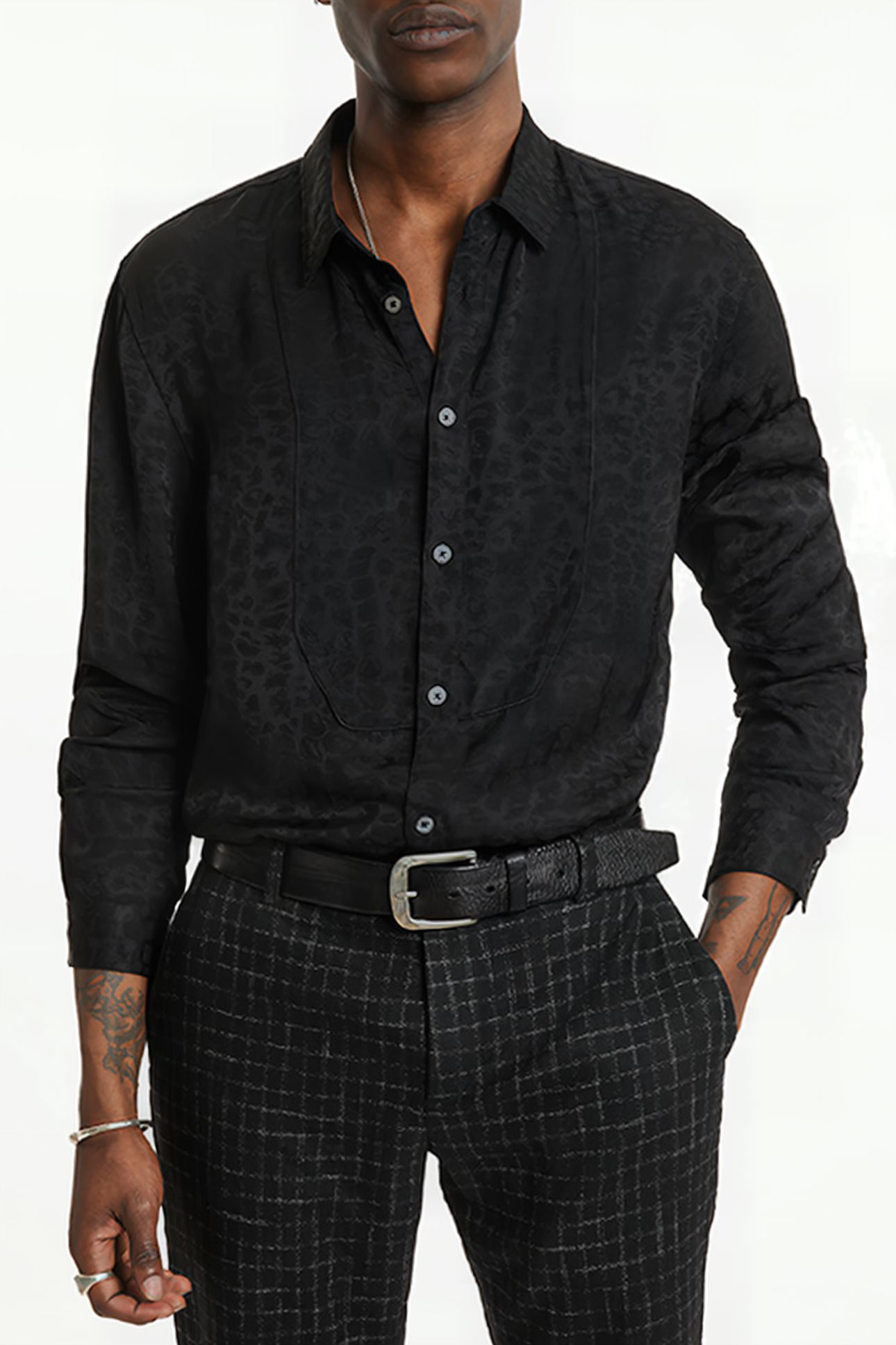 BIB FRONT SHIRT WITH PIPI JET BLACK 1
