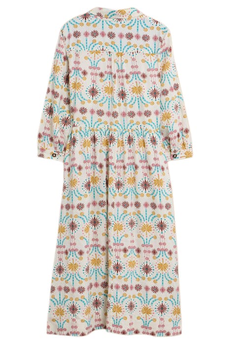 HAYDEN LINEN BLEND SHIRT DRESS NATURAL PRINT 4