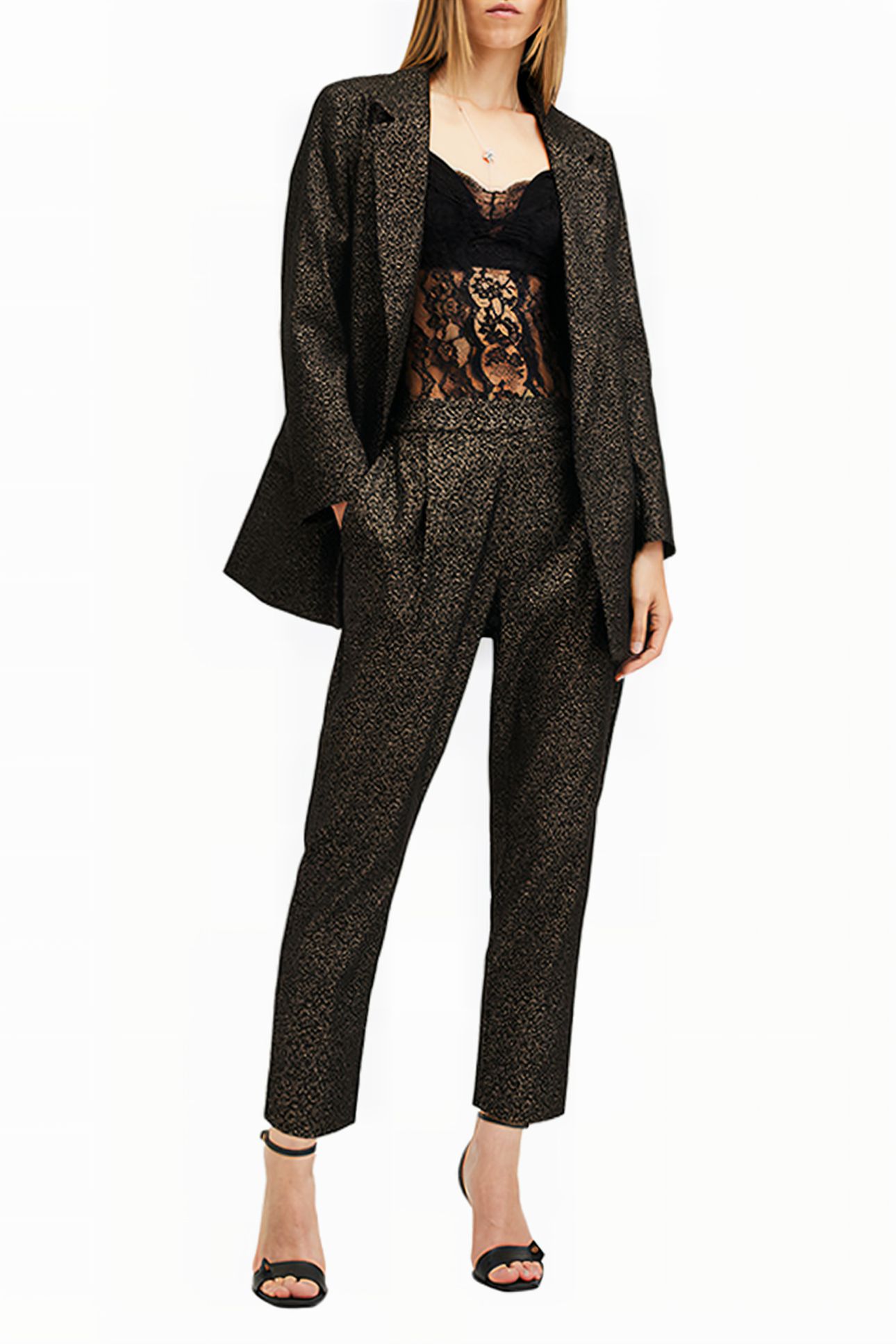 ALEIDA LUX BLAZER BLACK/GOLD 3