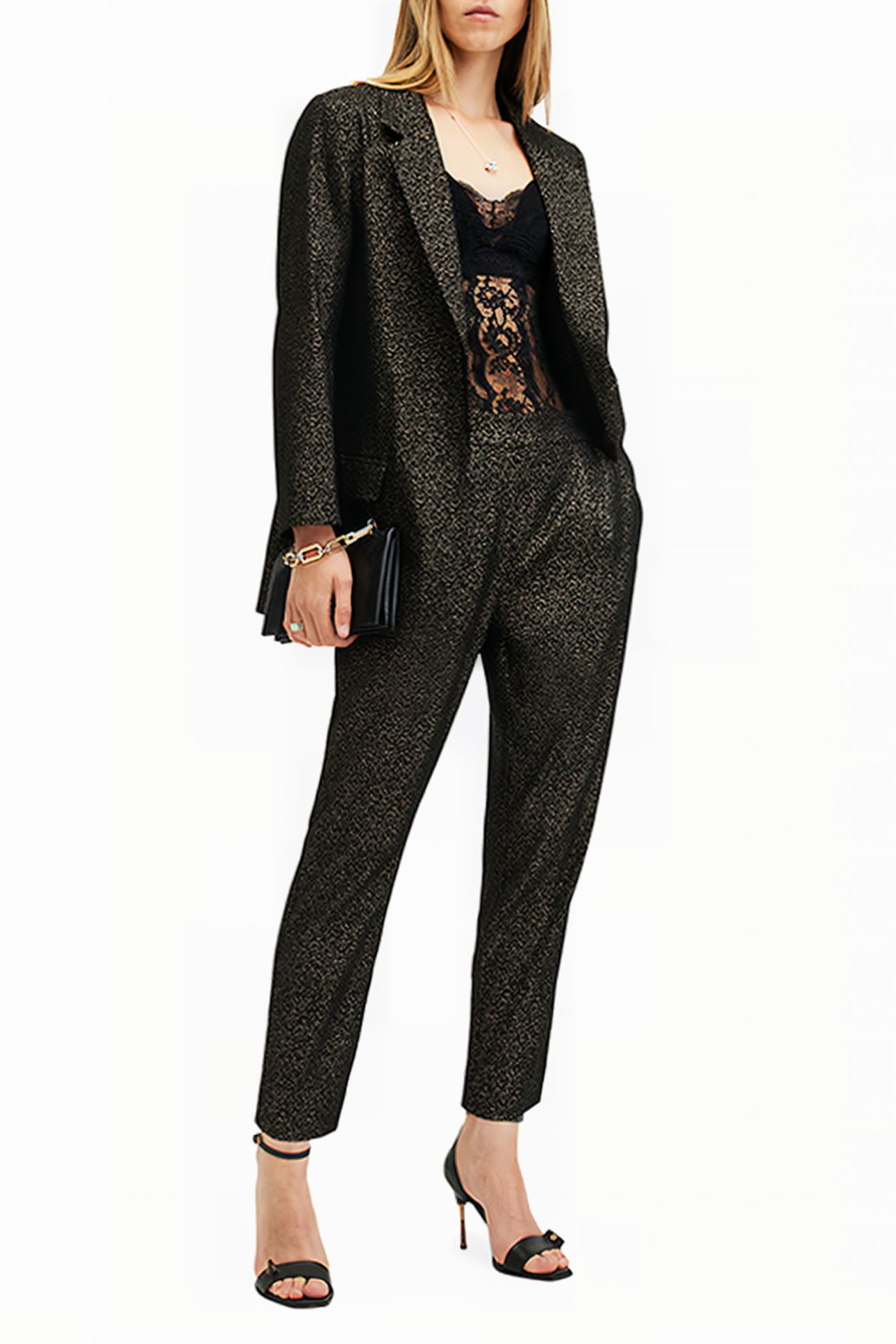 ALEIDA LUX TROUSER BLACK/GOLD 3