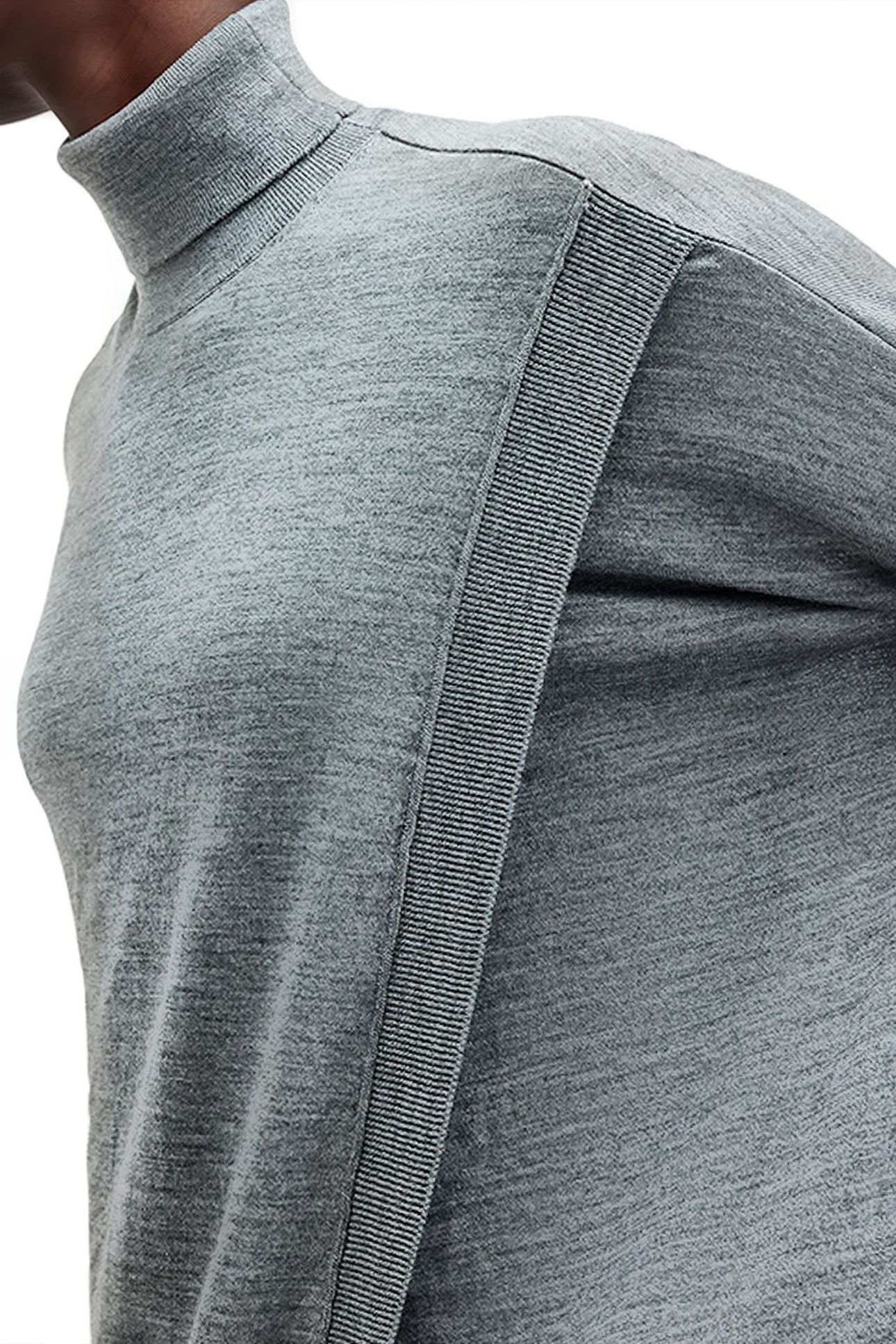 BERN WRAP JUMPER GREY MARL 7