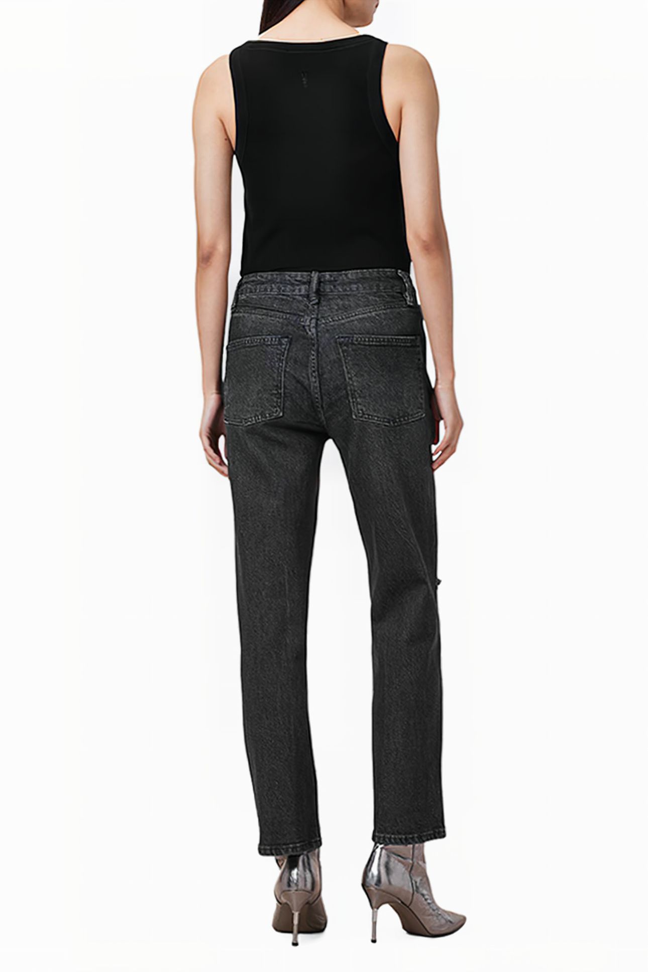 IDA CROPPED EMB JEAN BLACK 4