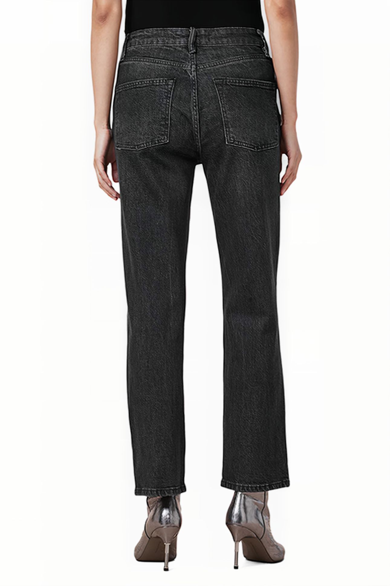 IDA CROPPED EMB JEAN BLACK 2