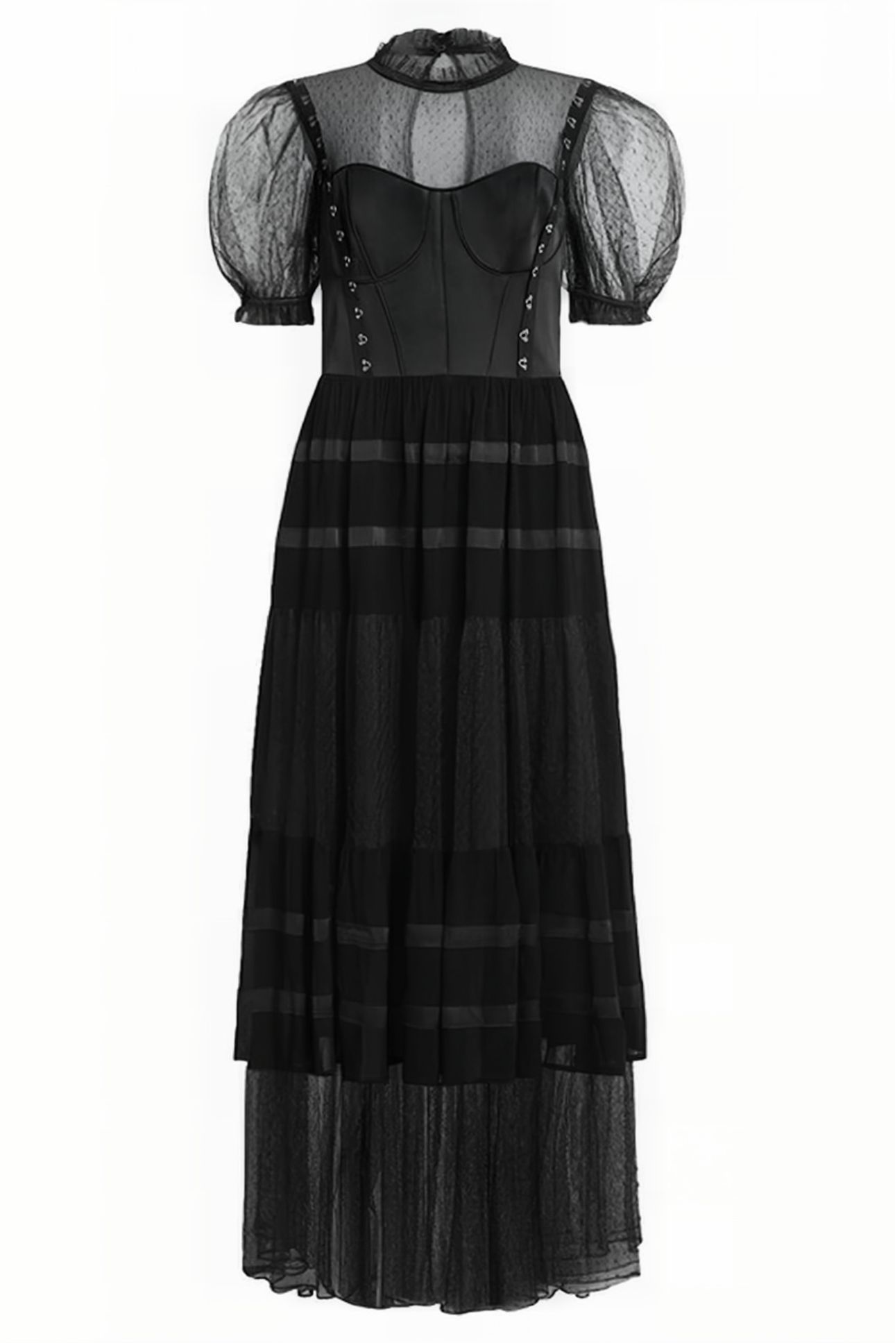 RYLA DOT DRESS BLACK 3