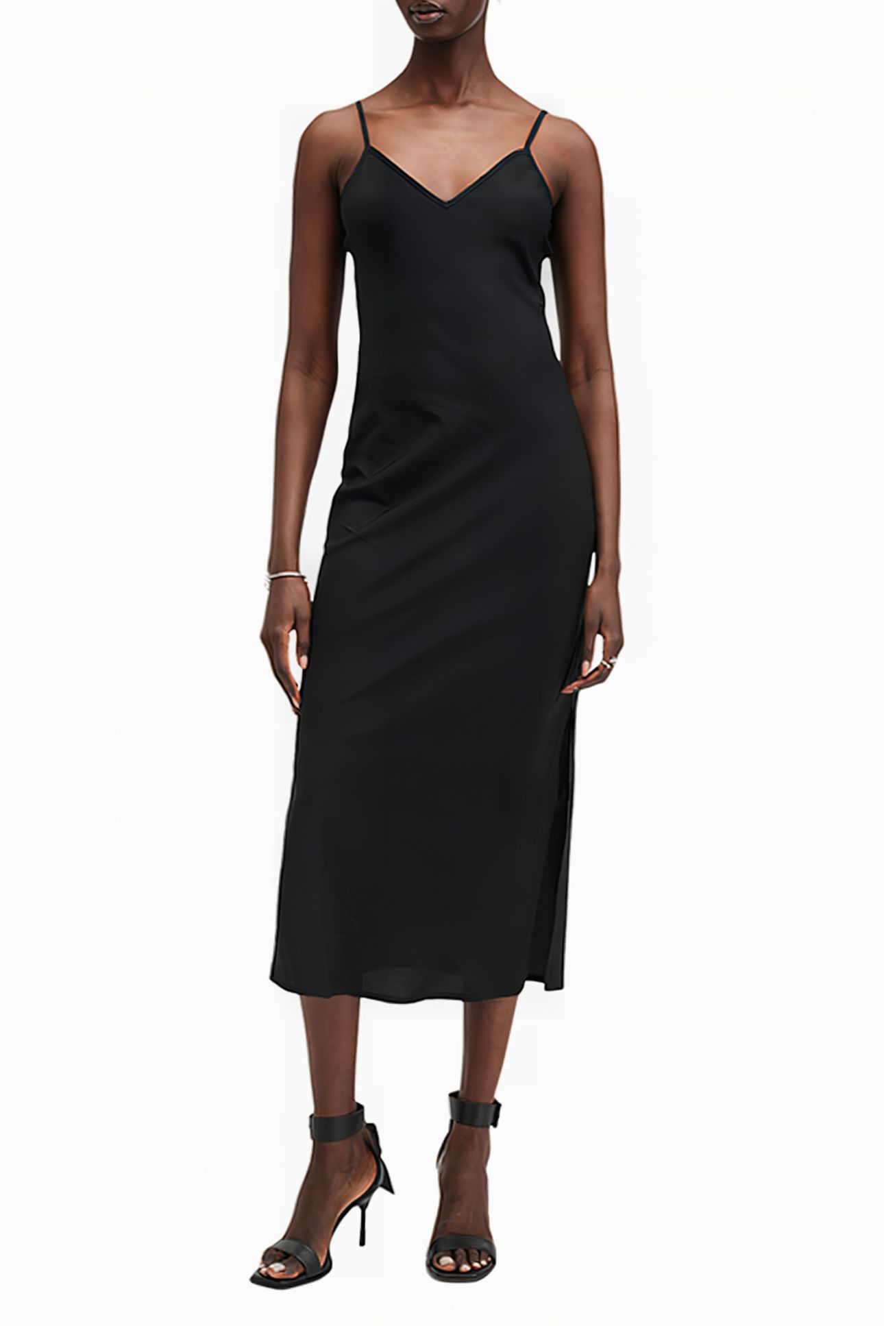 ILIANA MAX EMB DRESS BLACK/SILVER 5