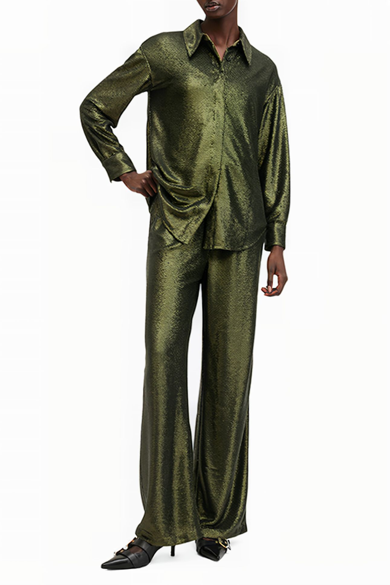 CHARLI SEQ TROUSER OLIVE GREEN 3