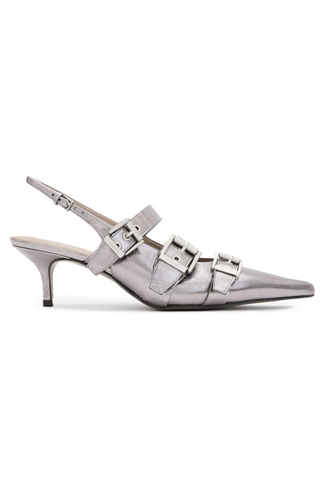 GRACE BUCKLE HEEL GUNMETAL GREY 1